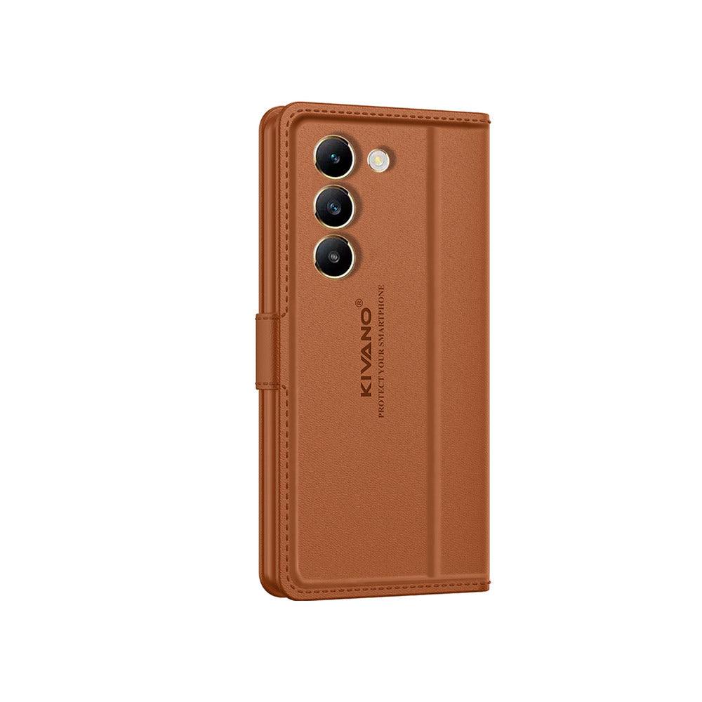 Vivo Y200E 5G/ Vivo T3 5G Leather Flip Cover & Mobile Card Holder - Aibex