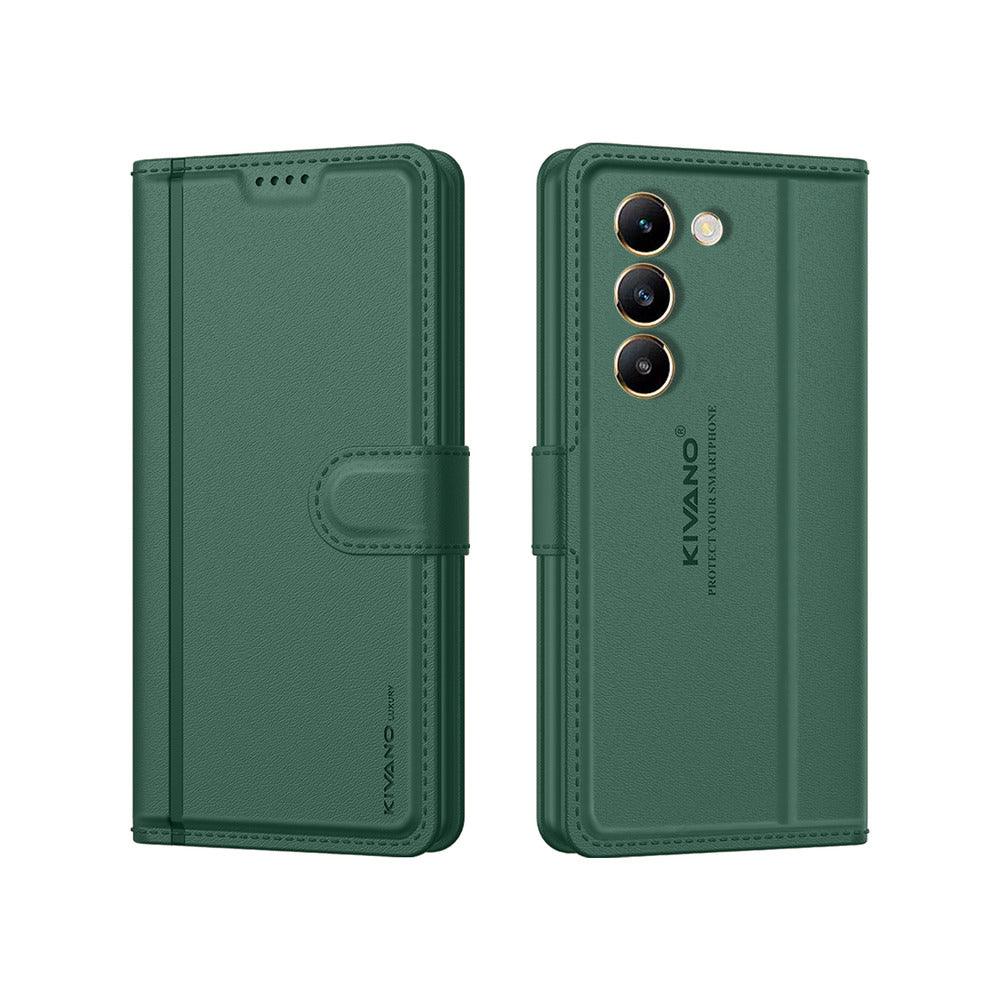 Vivo Y200E 5G/ Vivo T3 5G Leather Flip Cover & Mobile Card Holder - Aibex