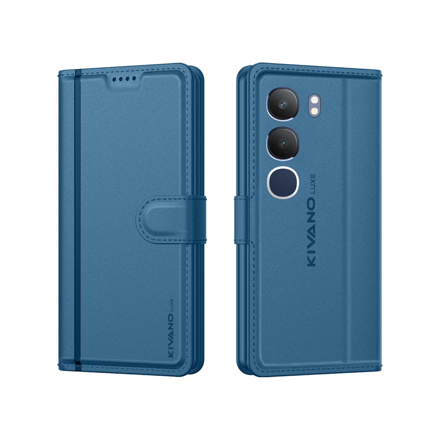 Vivo Y29 5G Leather Wallet Case with Stylish Flip Cover, Card Holder, and Stand KIVANO LUXE