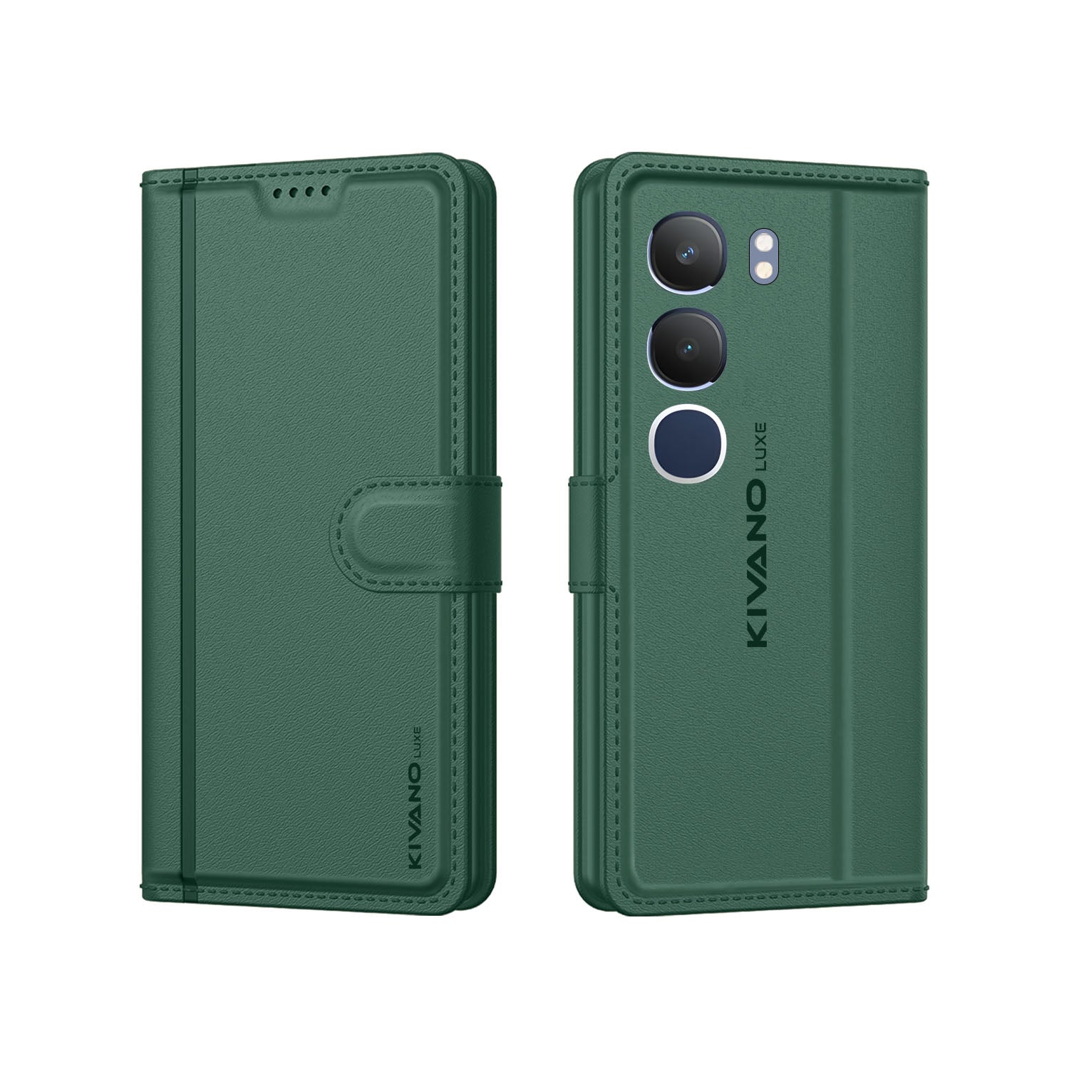 Vivo Y29 5G Leather Wallet Case with Stylish Flip Cover, Card Holder, and Stand KIVANO LUXE