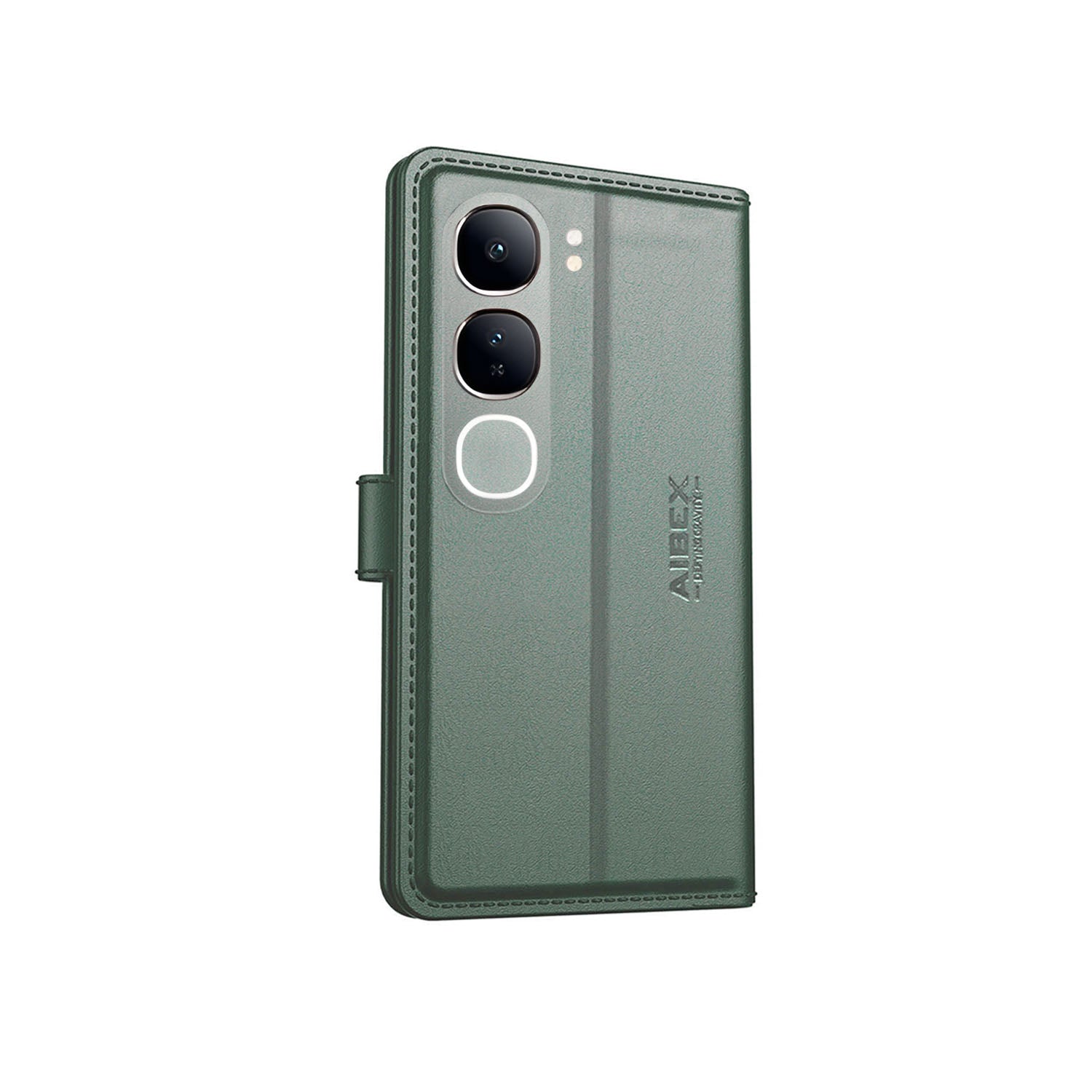 Vivo Y300 5G Aibex PU Leather Flip Cover Foldable Stand & Pocket Magnetic Closure