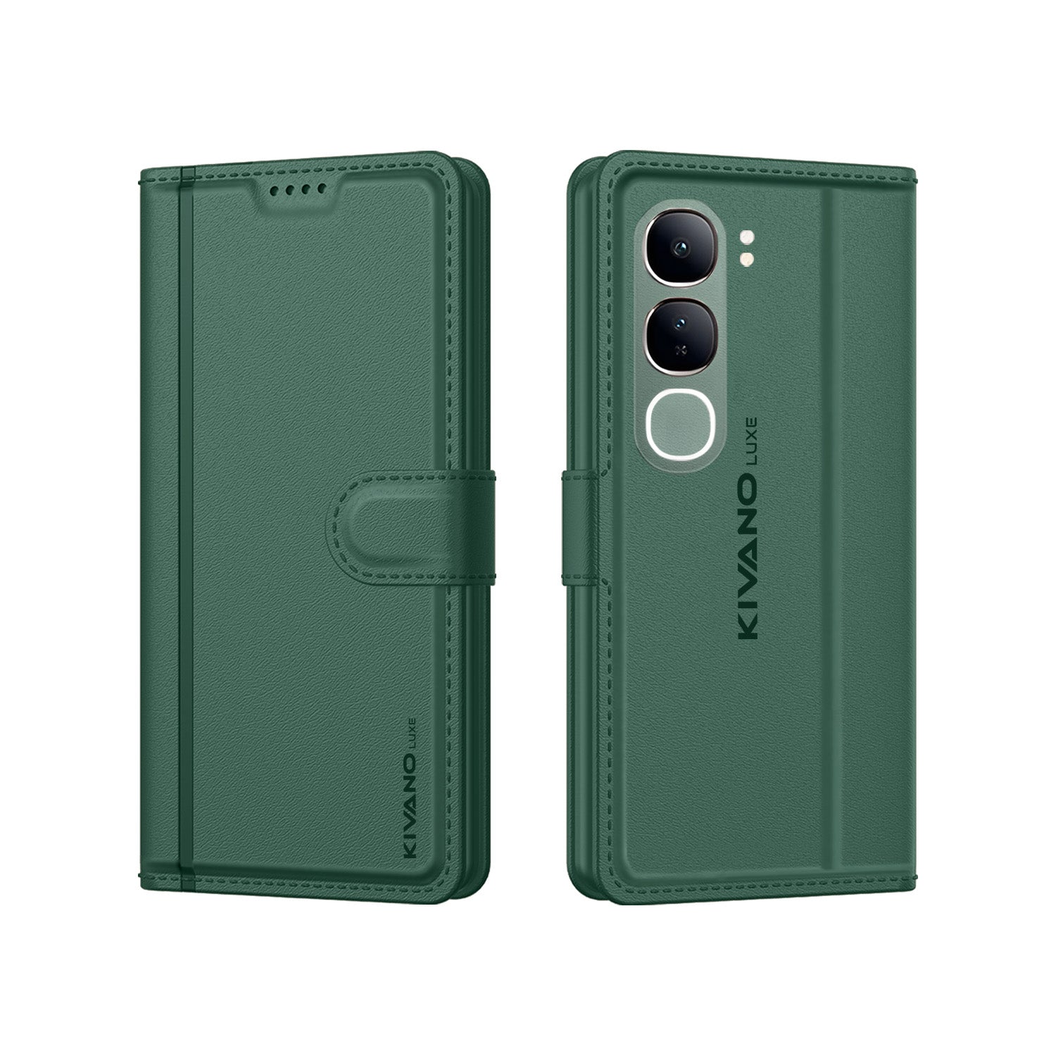 Vivo y300 5G Leather Flip Cover & Mobile Card Holder - Kivano Luxe