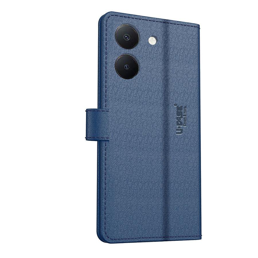 U-CASE Flip Cover for Vivo Y36 4G Vegan Foldable Stand & Pocket Magnetic Closure - Aibex