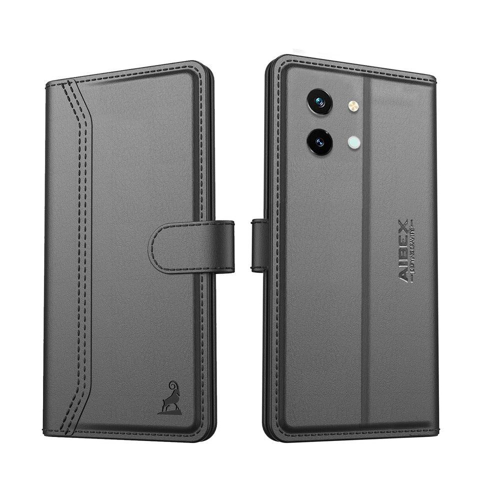 Vivo y58 5g Aibex PU Leather Flip Cover Foldable Stand & Pocket Magnetic Closure - Aibex