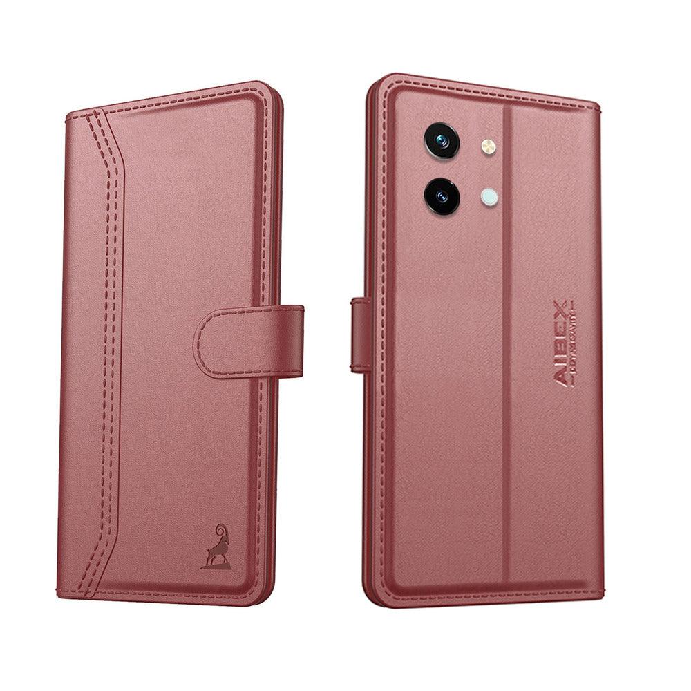 Vivo y58 5g Aibex PU Leather Flip Cover Foldable Stand & Pocket Magnetic Closure - Aibex