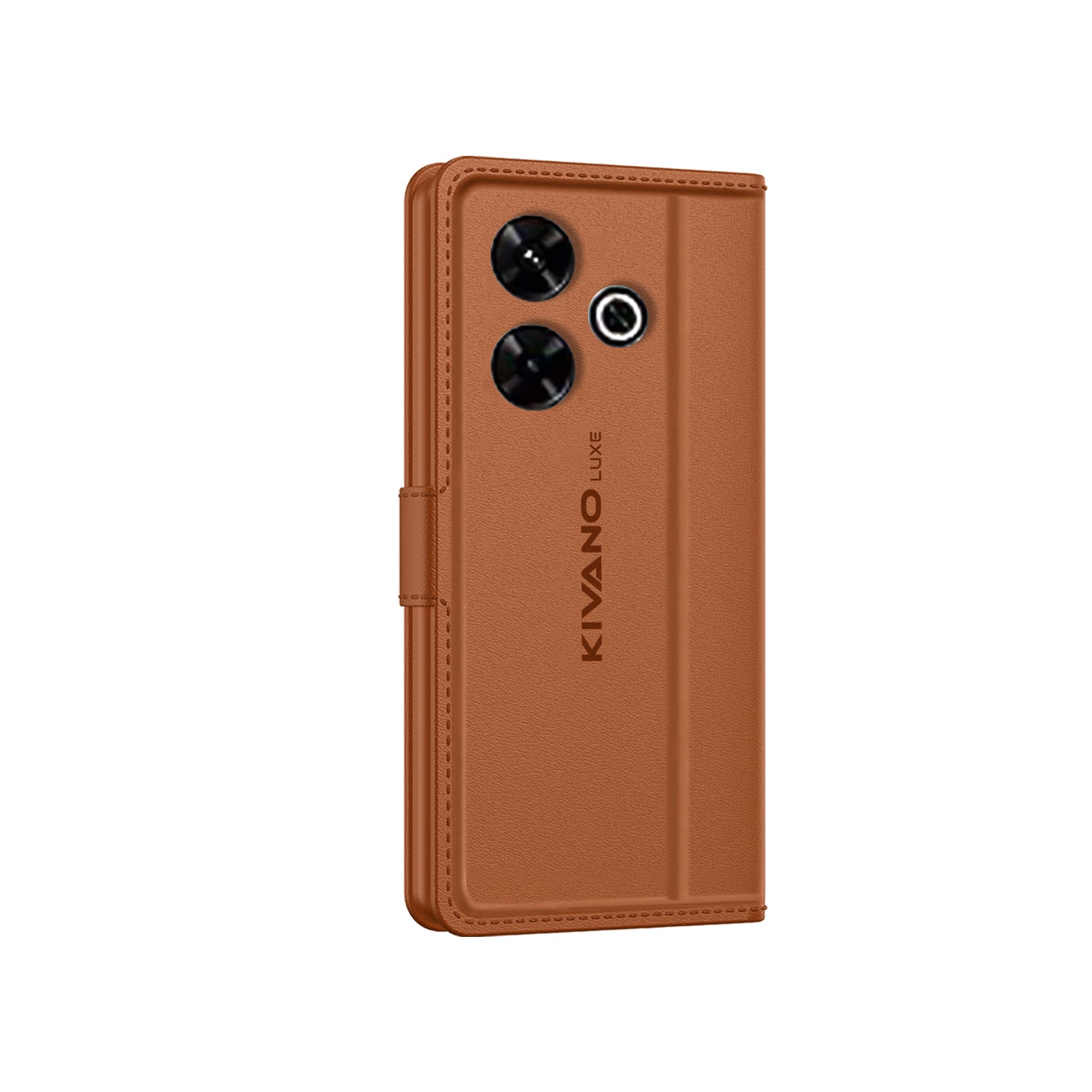 Leather Wallet Case for Oppo f23 5G Stylish Flip Folio Cover with Card Holder, Stand -KIVANO LUXE