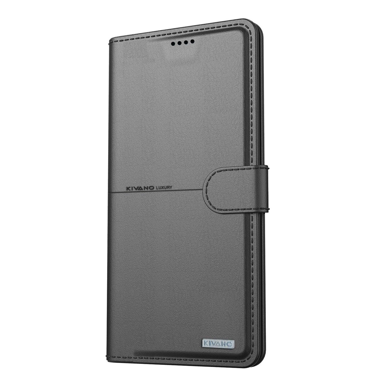 KIVANO Compatible with Iqoo Z9X 5G Flip Cover | Leather Finish | Inside Pockets & Inbuilt Stand | Shockproof Wallet Style Magnetic Closure Back Cover Case - Aibex