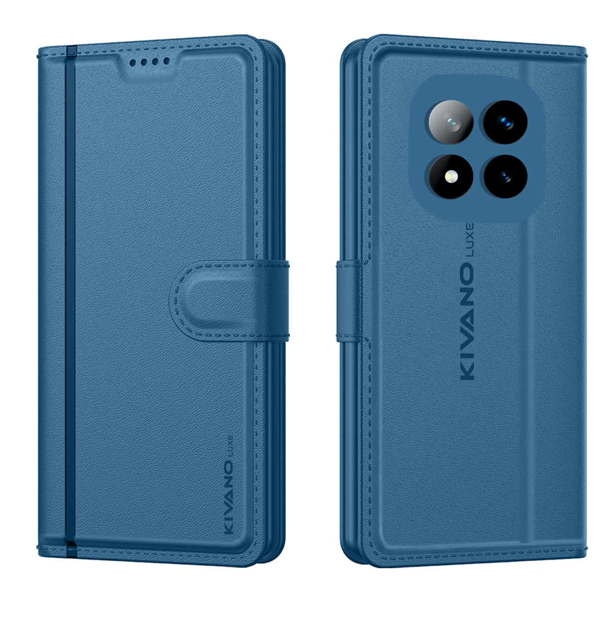 Redmi Note 14 Pro 5G Leather Wallet Case with Stylish Flip Cover, Card Holder, and Stand KIVANO LUXE