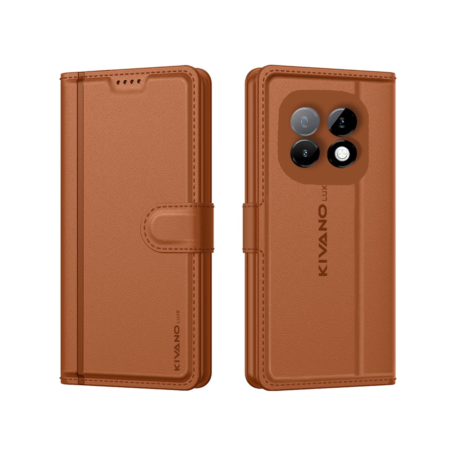 Leather Wallet Case for Realme 70 Turbo Stylish Flip Folio Cover with Card Holder, Stand -KIVANO LUXE