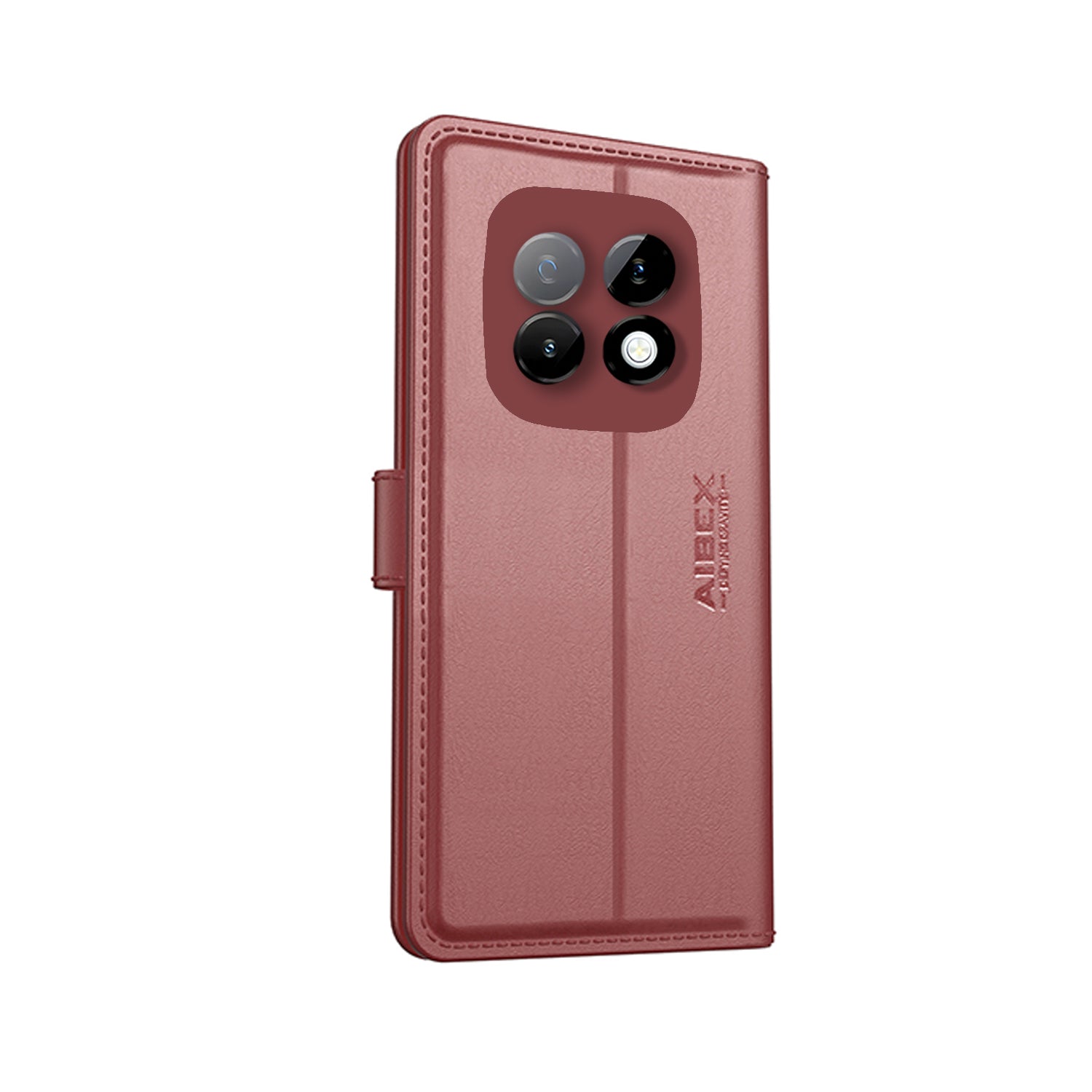 Realme 70 Turbo Aibex PU Leather Flip Cover Brown