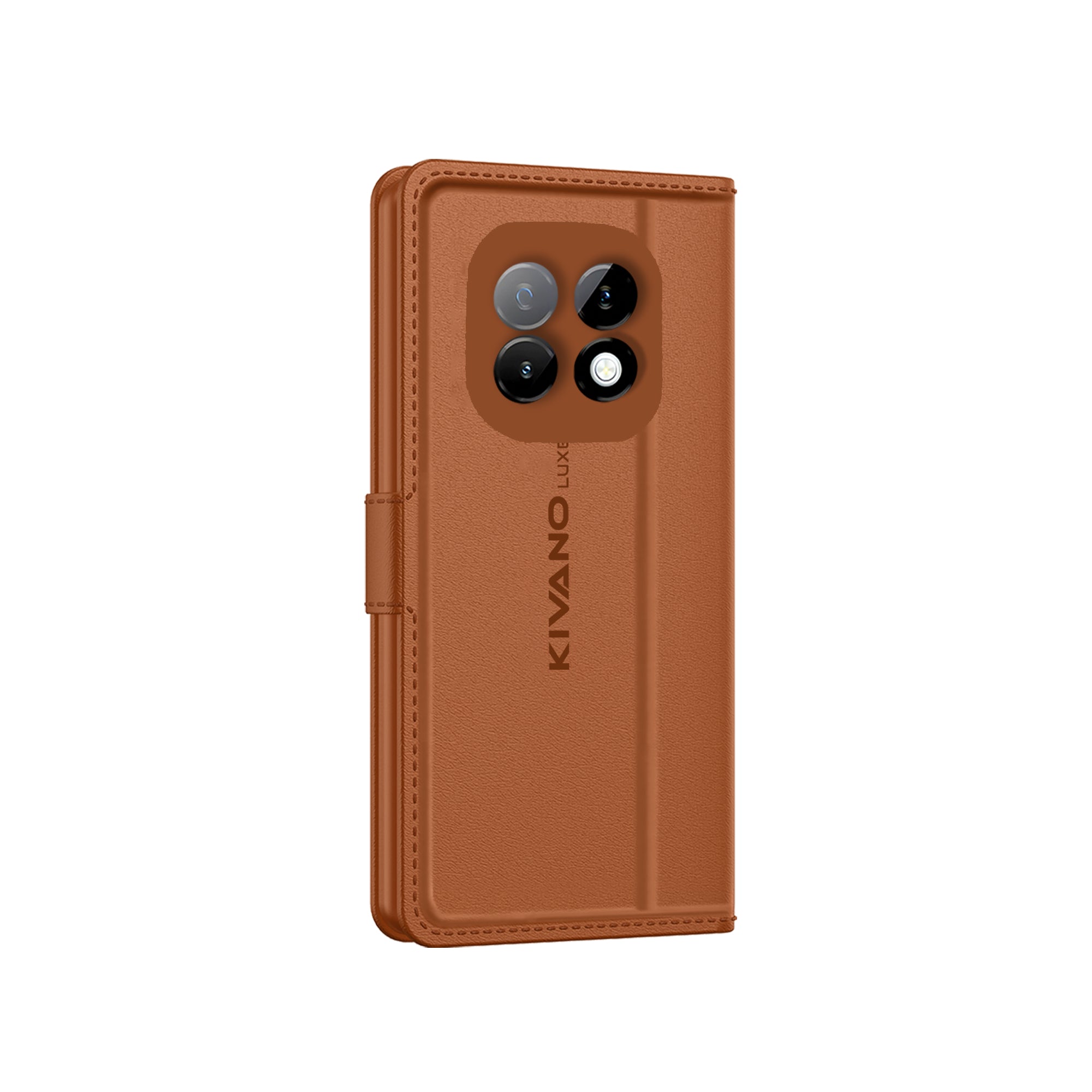 Leather Wallet Case for Realme 70 Turbo Stylish Flip Folio Cover with Card Holder, Stand -KIVANO LUXE