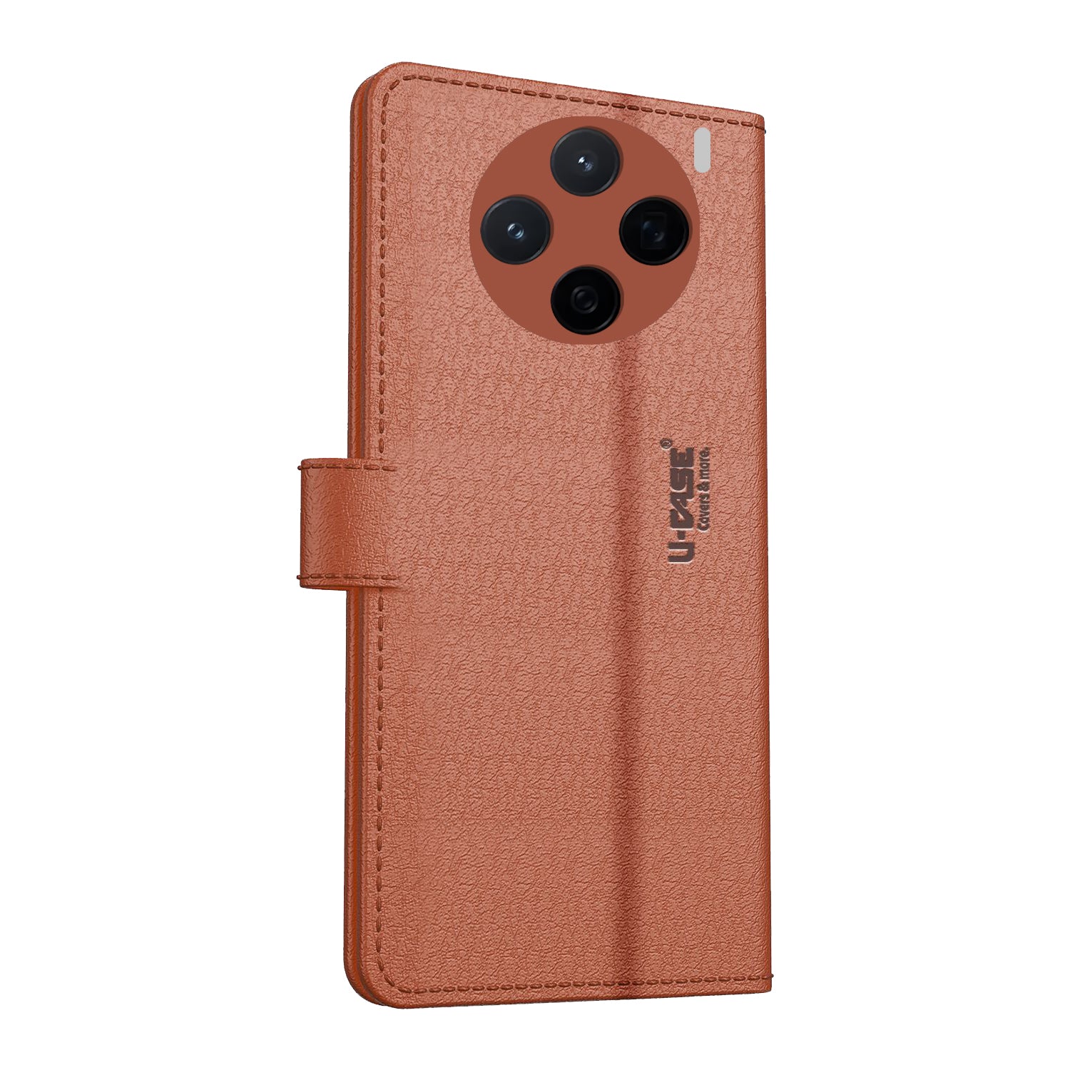 Vivo X200 5G Cover and Case With U-CASE Magnetic Foldable Stand with Vegan Design and Magnetic Pocket Closure