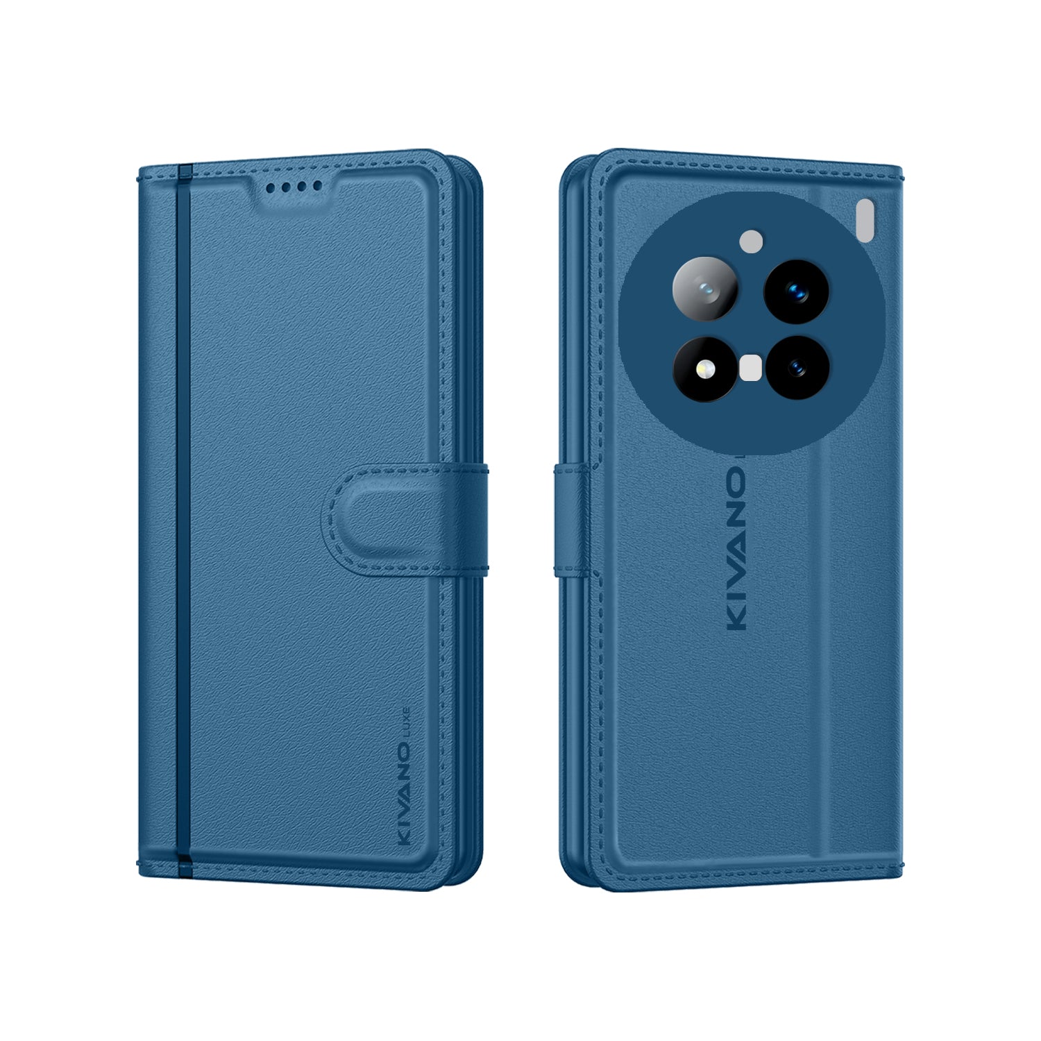 Vivo X200 Pro 5G Leather Wallet Case with Stylish Flip Cover, Card Holder, and Stand KIVANO LUXE