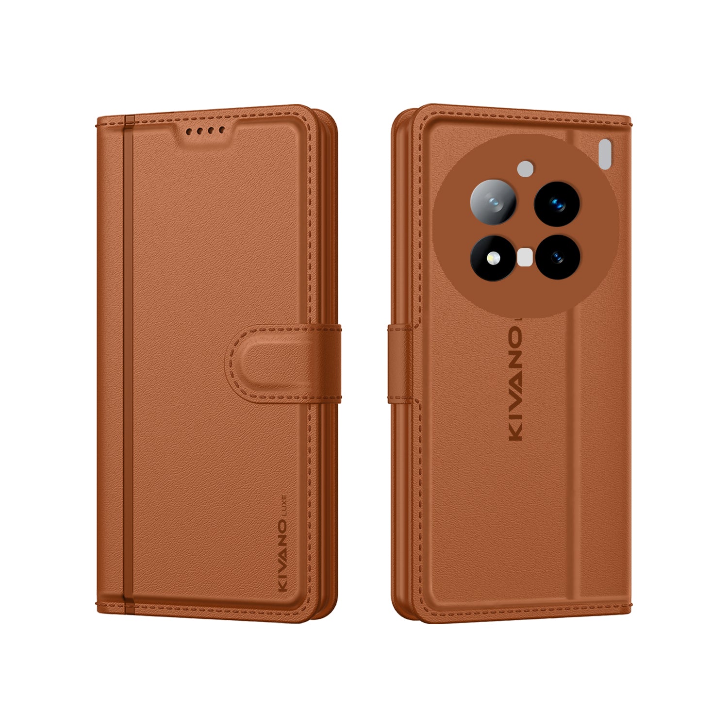 Vivo X200 Pro 5G Leather Wallet Case with Stylish Flip Cover, Card Holder, and Stand KIVANO LUXE