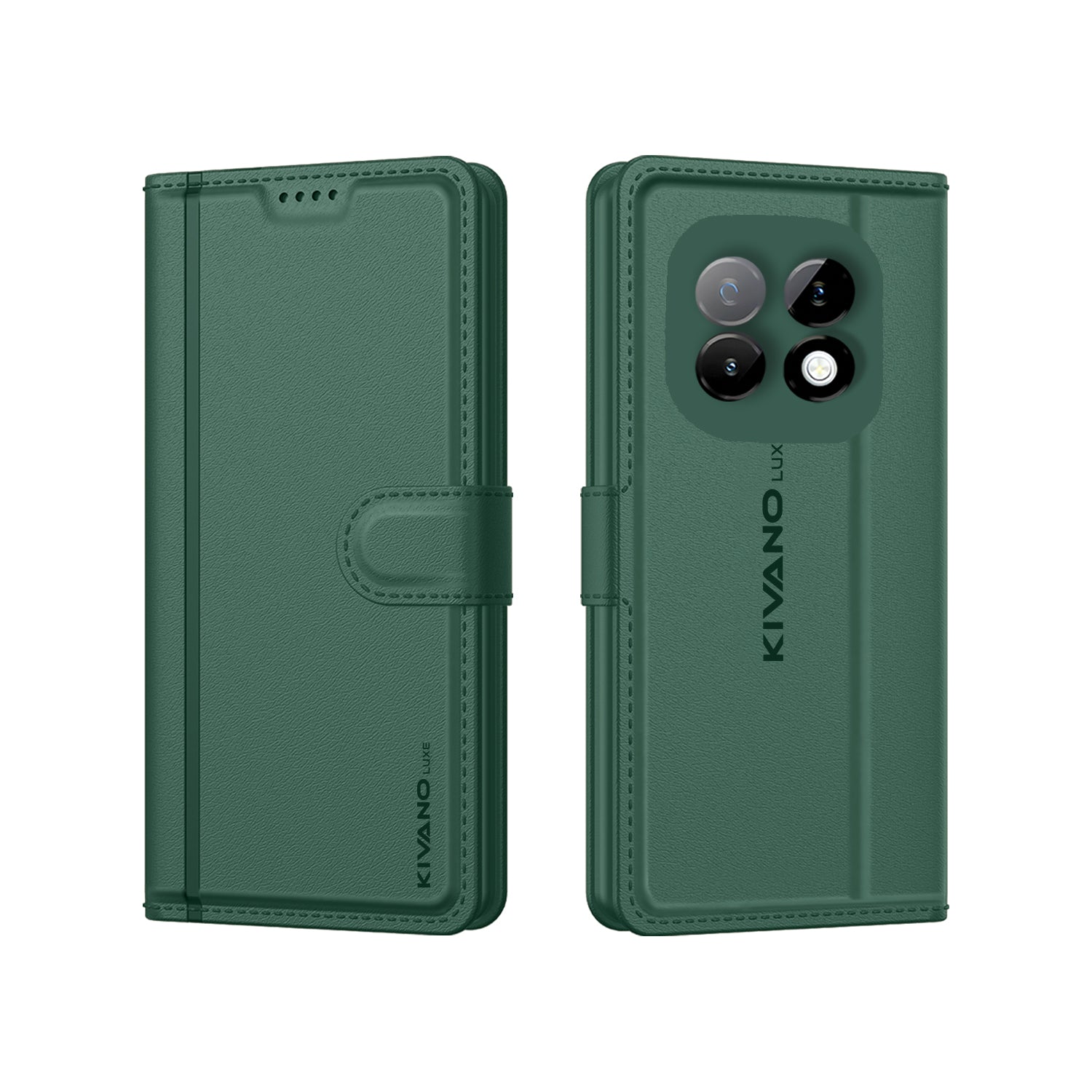 Leather Wallet Case for Realme 70 Turbo Stylish Flip Folio Cover with Card Holder, Stand -KIVANO LUXE