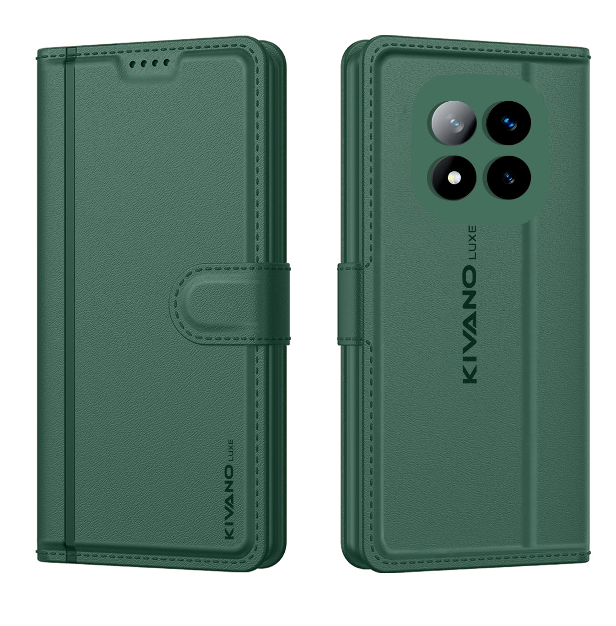 Redmi Note 14 Pro Plus 5G Leather Wallet Case with Stylish Flip Cover, Card Holder, and Stand KIVANO LUXE