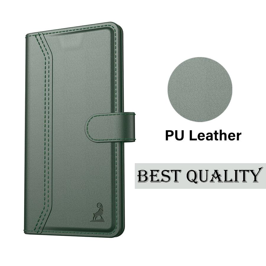 Motorola Edge 50 Pro Aibex PU Leather Flip Cover Foldable Stand & Pocket Magnetic Closure - Aibex