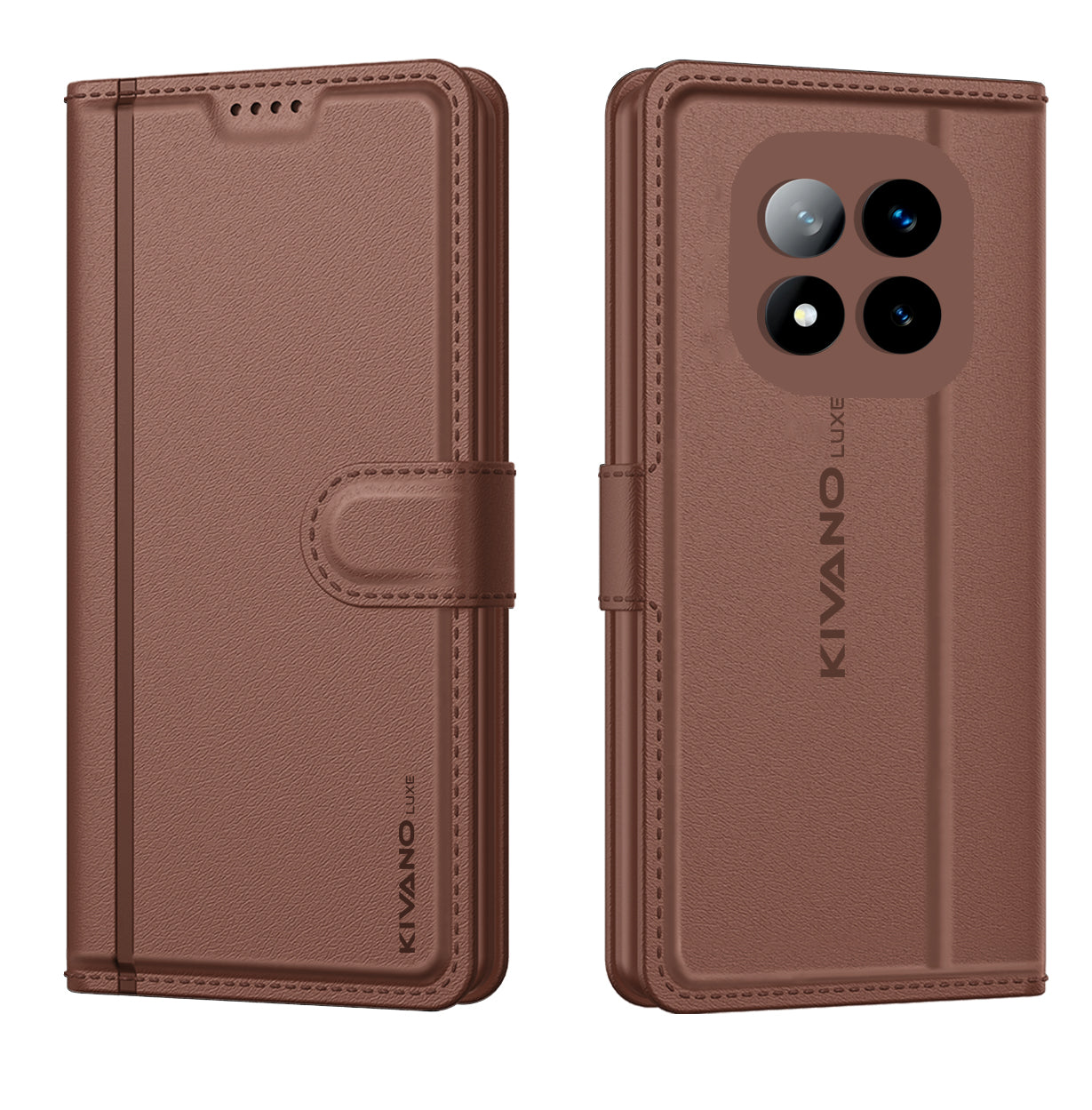 Oppo Reno 13 Pro 5G Leather Wallet Case with Stylish Flip Cover, Card Holder, and Stand KIVANO LUXE