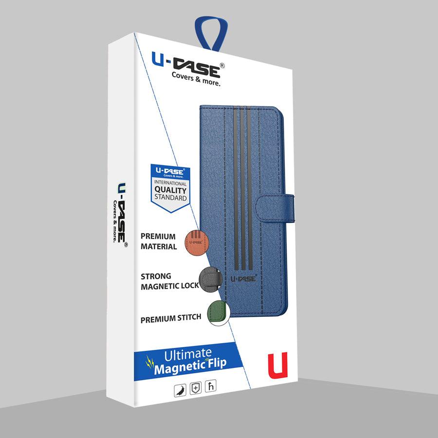 U-CASE Magnetic Flip Cover for Xiaomi Redmi 8 / Redmi 8A Vegan Foldable Stand & Pocket Magnetic Closure - Aibex