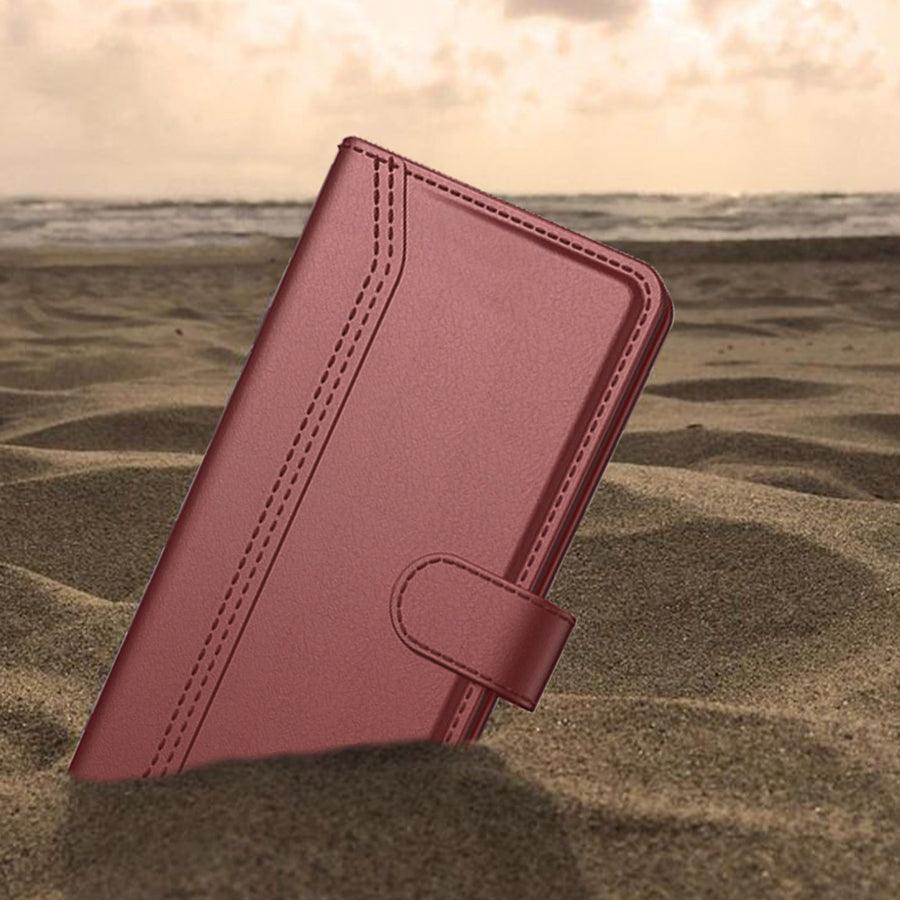 OnePlus Nord 2T 5G Aibex PU Leather Flip Cover Foldable Stand & Pocket Magnetic Closure - Aibex