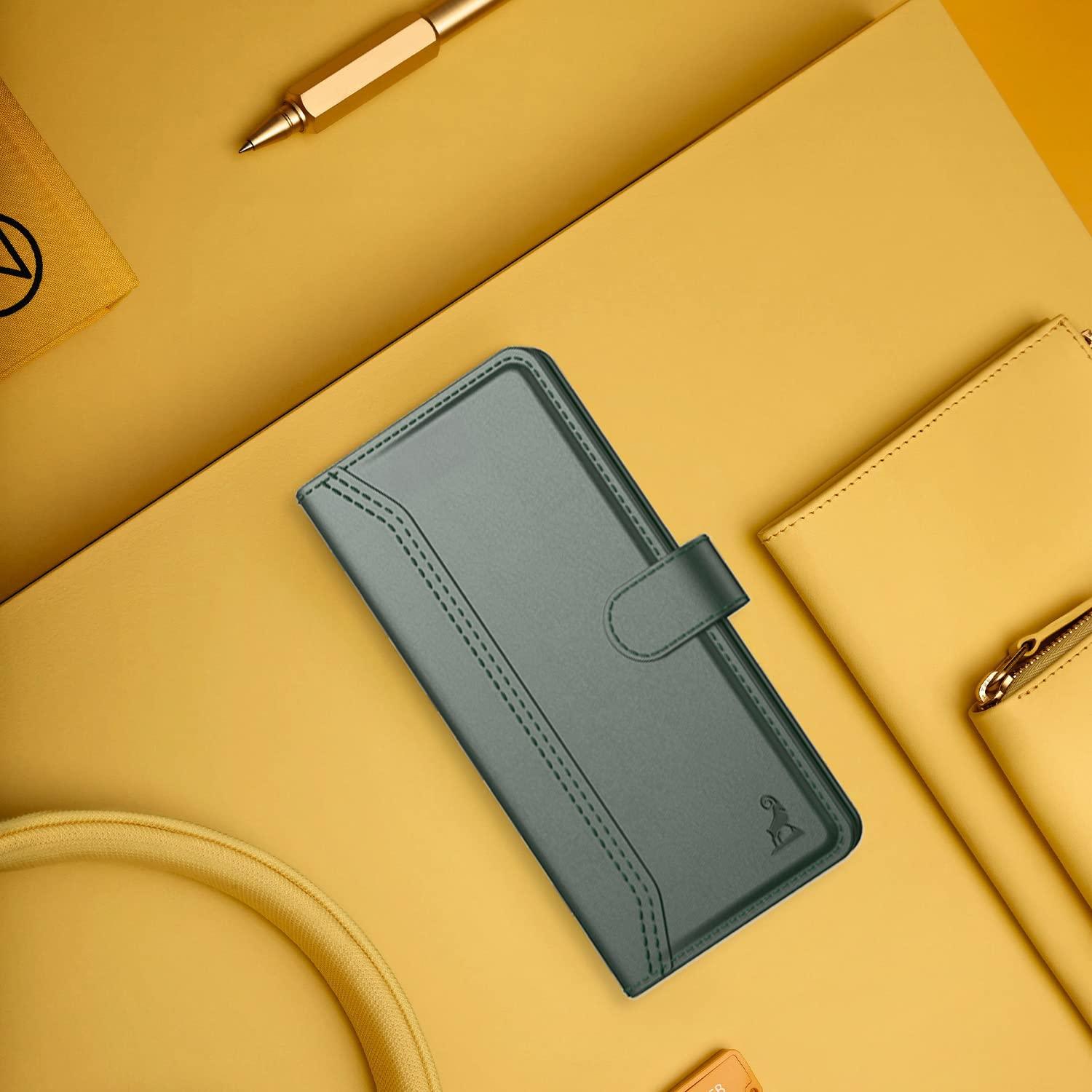 Vivo V21 5G Aibex PU Leather Flip Cover Foldable Stand & Pocket Magnetic Closure - Aibex