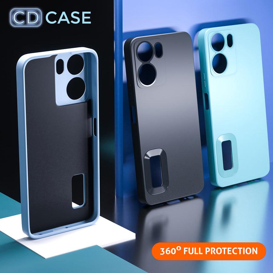 Aibex Back Cover for Oppo A17K |Luxury Electroplating TPU|CD Pattern - Aibex