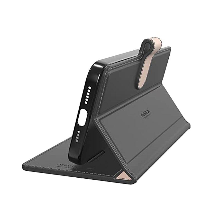 Xiaomi Redmi Note 10 Pro Aibex PU Leather Flip Cover Foldable Stand & Pocket Magnetic Closure - Aibex