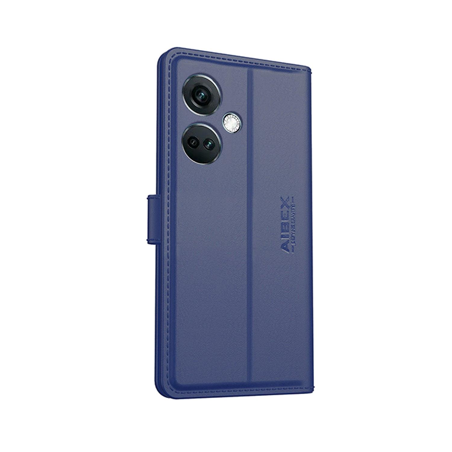 OnePlus Nord CE 3 Aibex PU Leather Flip Cover Foldable Stand & Pocket Magnetic Closure - Aibex