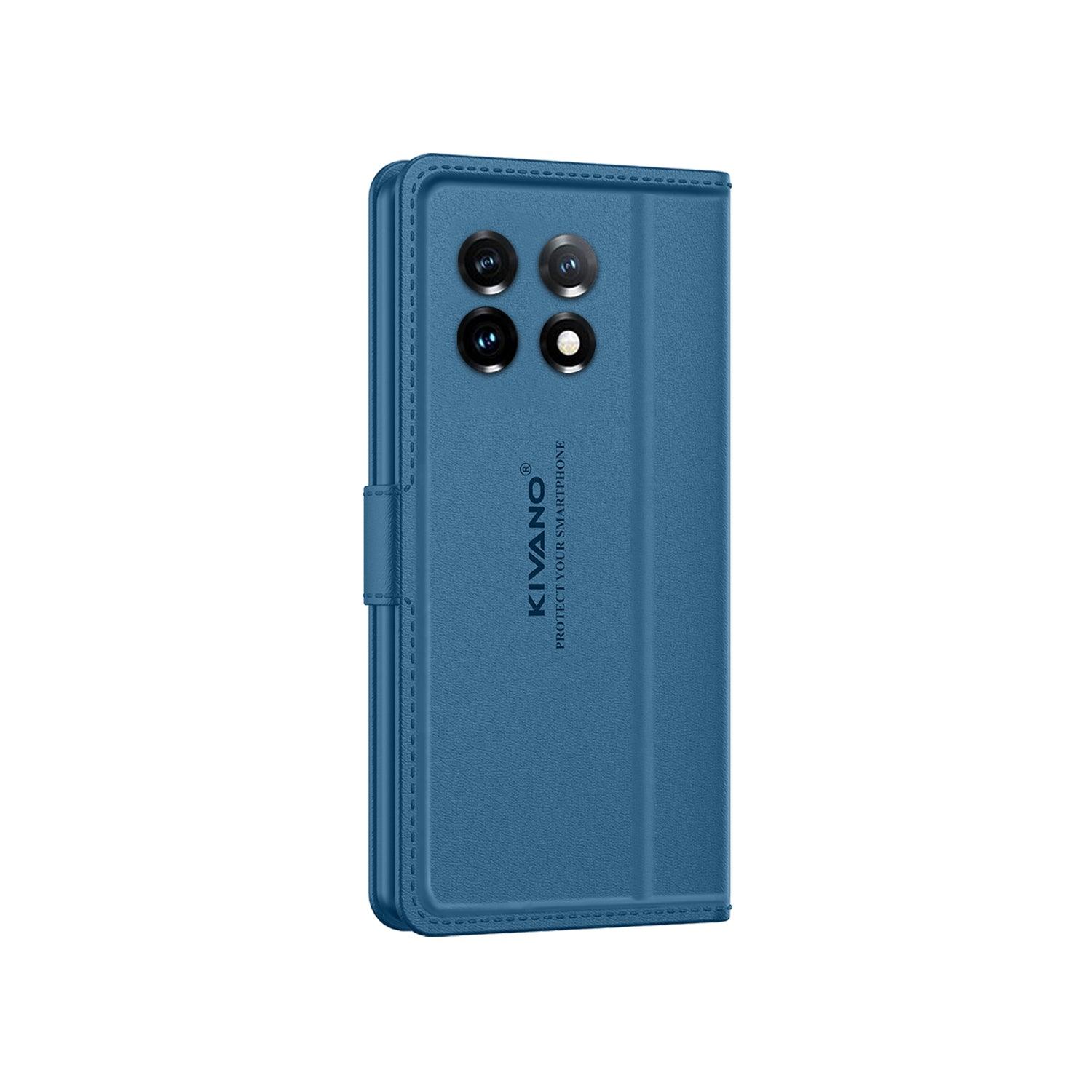 Leather Wallet Case for OnePlus 11 5G ?Stylish Flip Folio Cover with Card Holder, Stand, and RFID Protection -KIVANO LUXE - Aibex