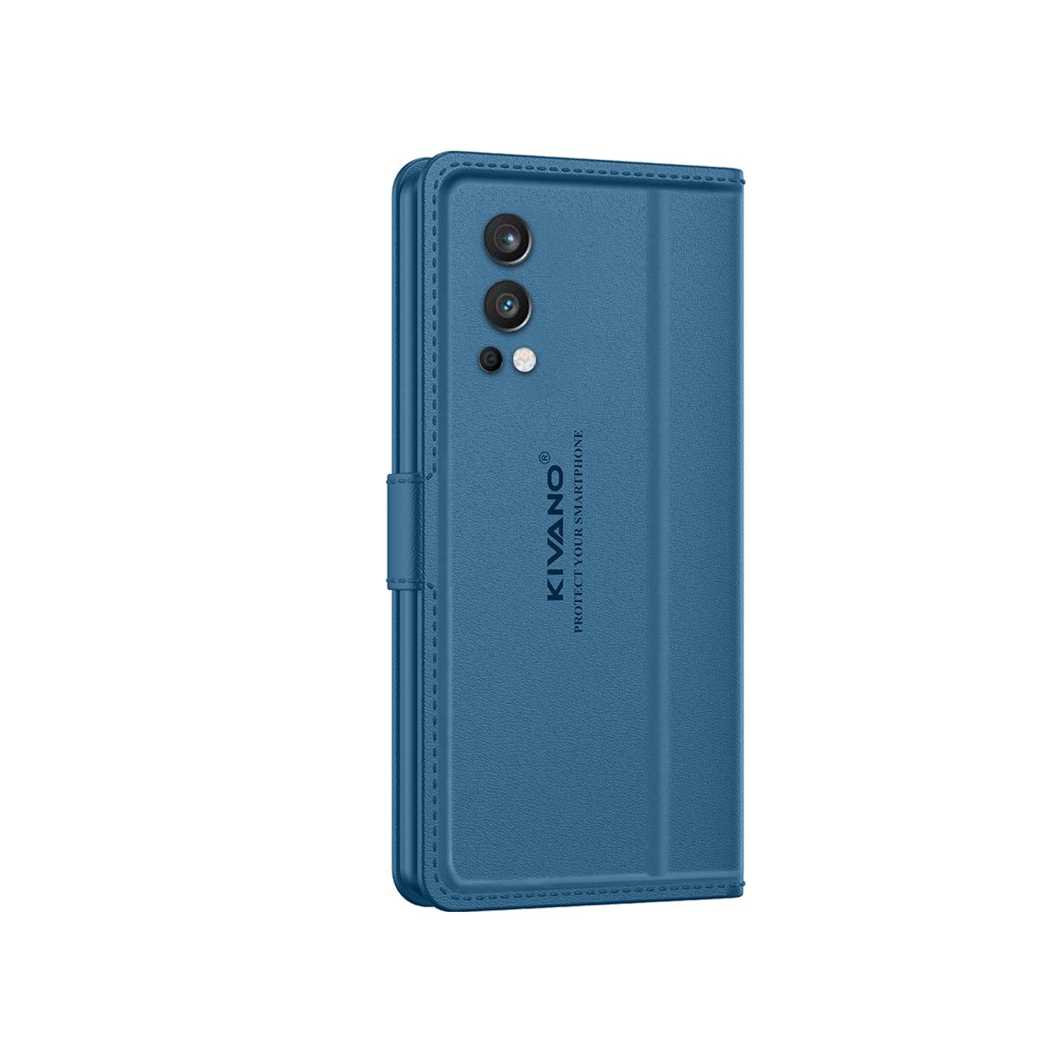 Leather Wallet Case for OnePlus Nord 2 5G ?Stylish Flip Folio Cover with Card Holder, Stand, and RFID Protection -KIVANO LUXE - Aibex