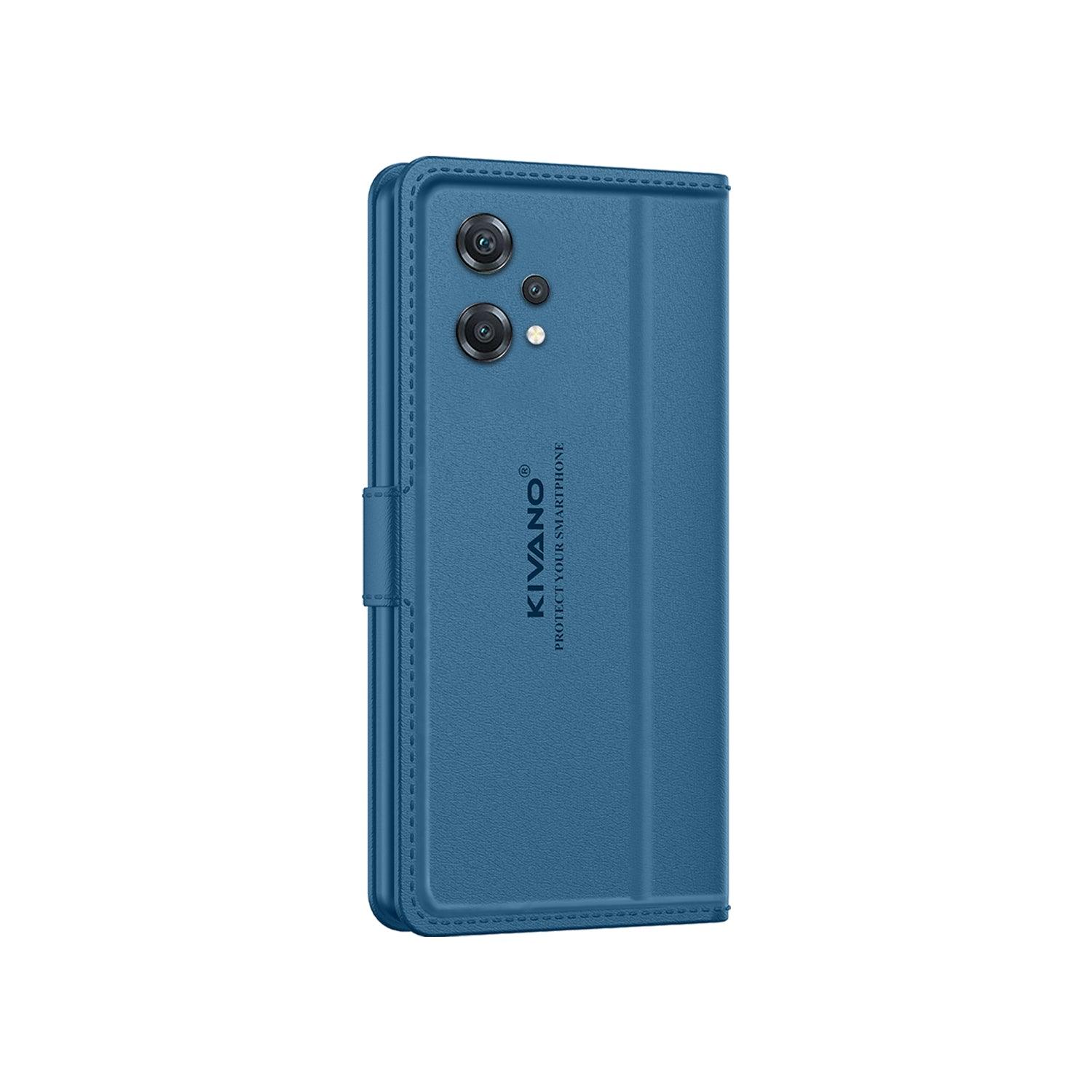 Leather Wallet Case for OnePlus Nord CE 2 Lite 5G ?Stylish Flip Folio Cover with Card Holder, Stand -KIVANO LUXE - Aibex