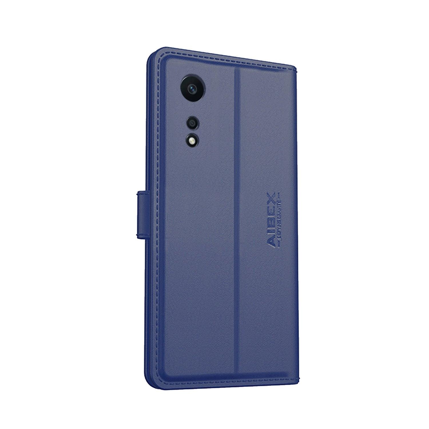 Oppo A58 4G Aibex PU Leather Flip Cover Foldable Stand & Pocket Magnetic Closure - Aibex