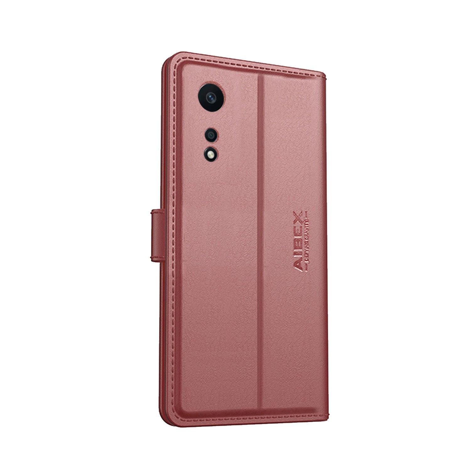 Oppo A58 4G Aibex PU Leather Flip Cover Foldable Stand & Pocket Magnetic Closure - Aibex