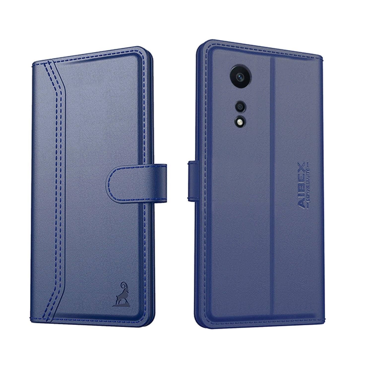 Oppo A58 4G Aibex PU Leather Flip Cover Foldable Stand & Pocket Magnetic Closure - Aibex