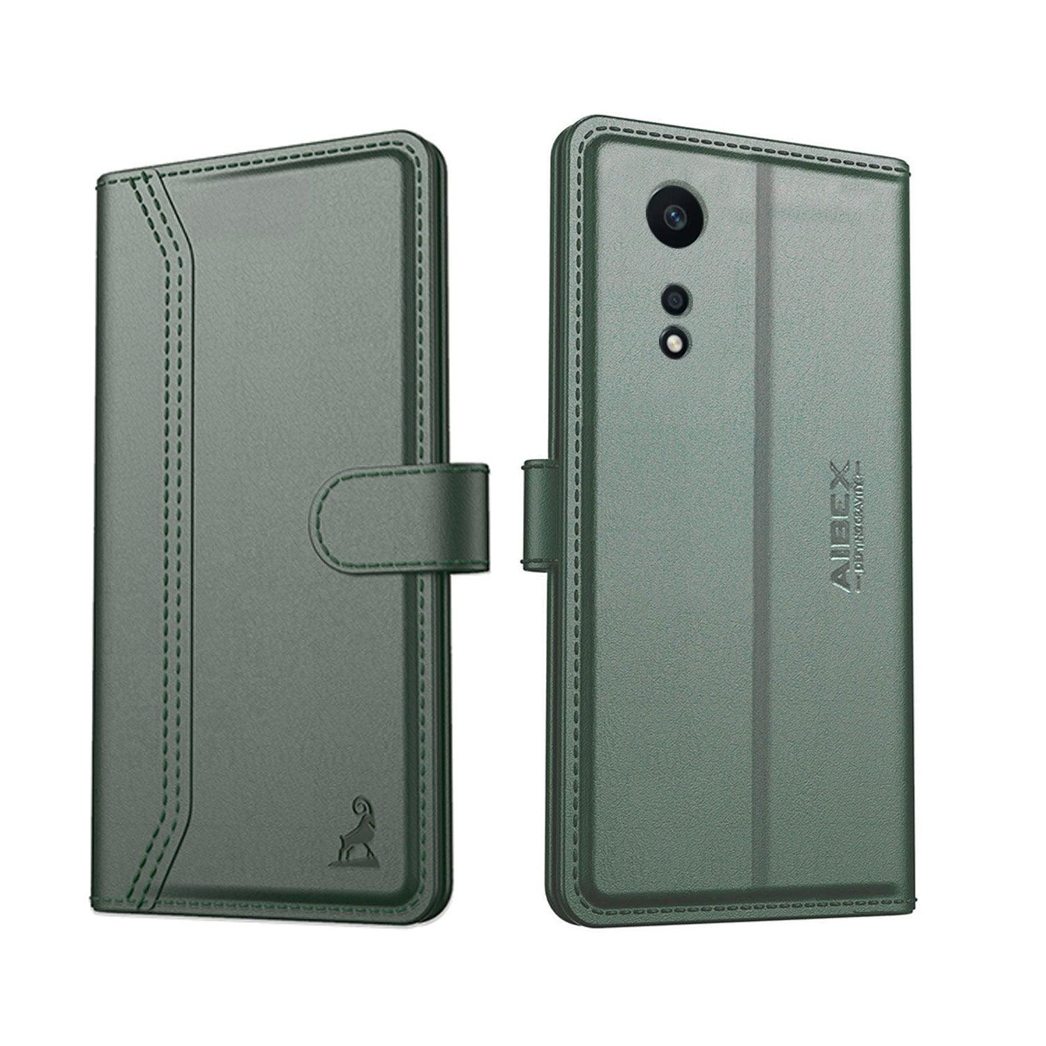 Oppo A58 4G Aibex PU Leather Flip Cover Foldable Stand & Pocket Magnetic Closure - Aibex