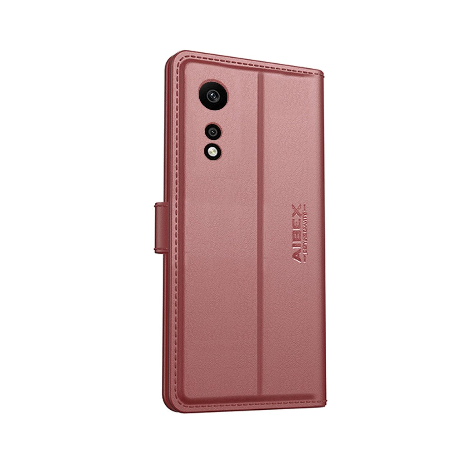 Oppo A78 4G Aibex PU Leather Flip Cover Foldable Stand & Pocket Magnetic Closure - Aibex