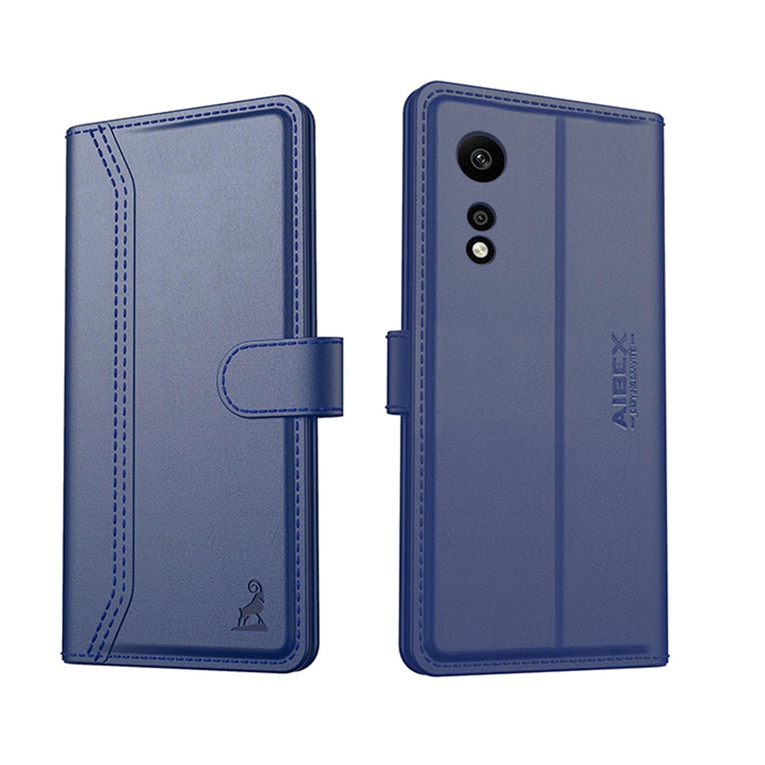 Oppo A78 4G Aibex PU Leather Flip Cover Foldable Stand & Pocket Magnetic Closure - Aibex