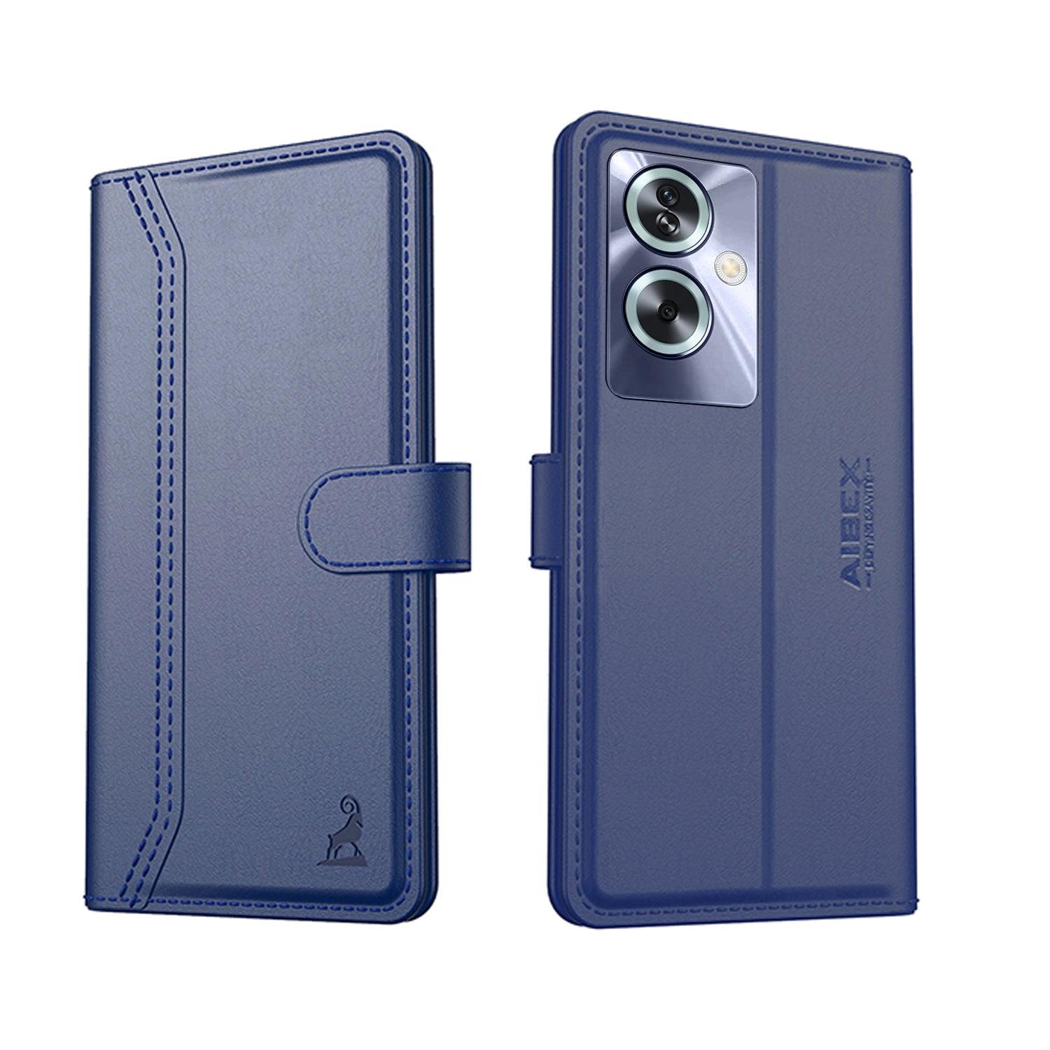 Oppo A79 5G Aibex PU Leather Flip Cover Foldable Stand & Pocket Magnetic Closure - Aibex