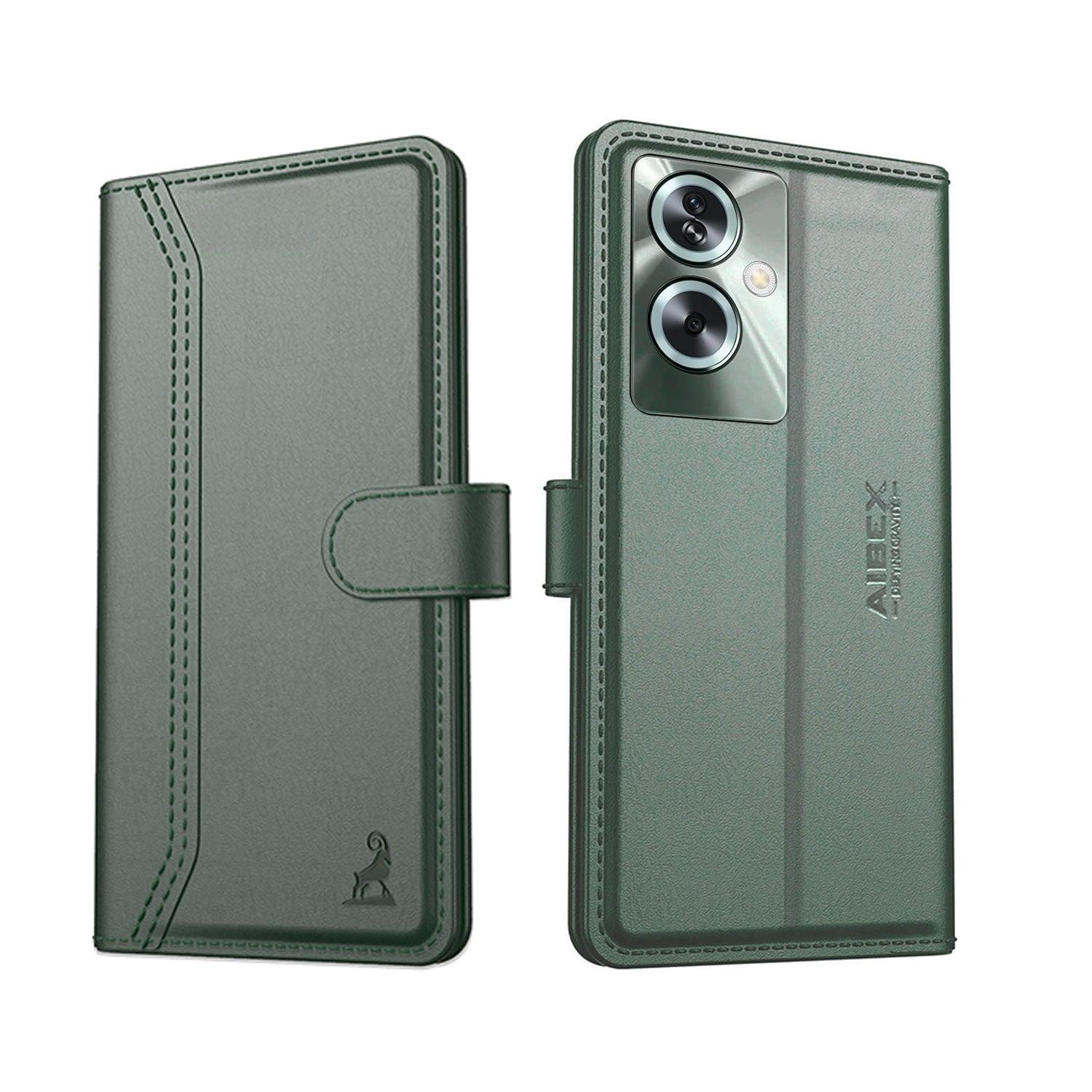 Oppo A79 5G Aibex PU Leather Flip Cover Foldable Stand & Pocket Magnetic Closure - Aibex
