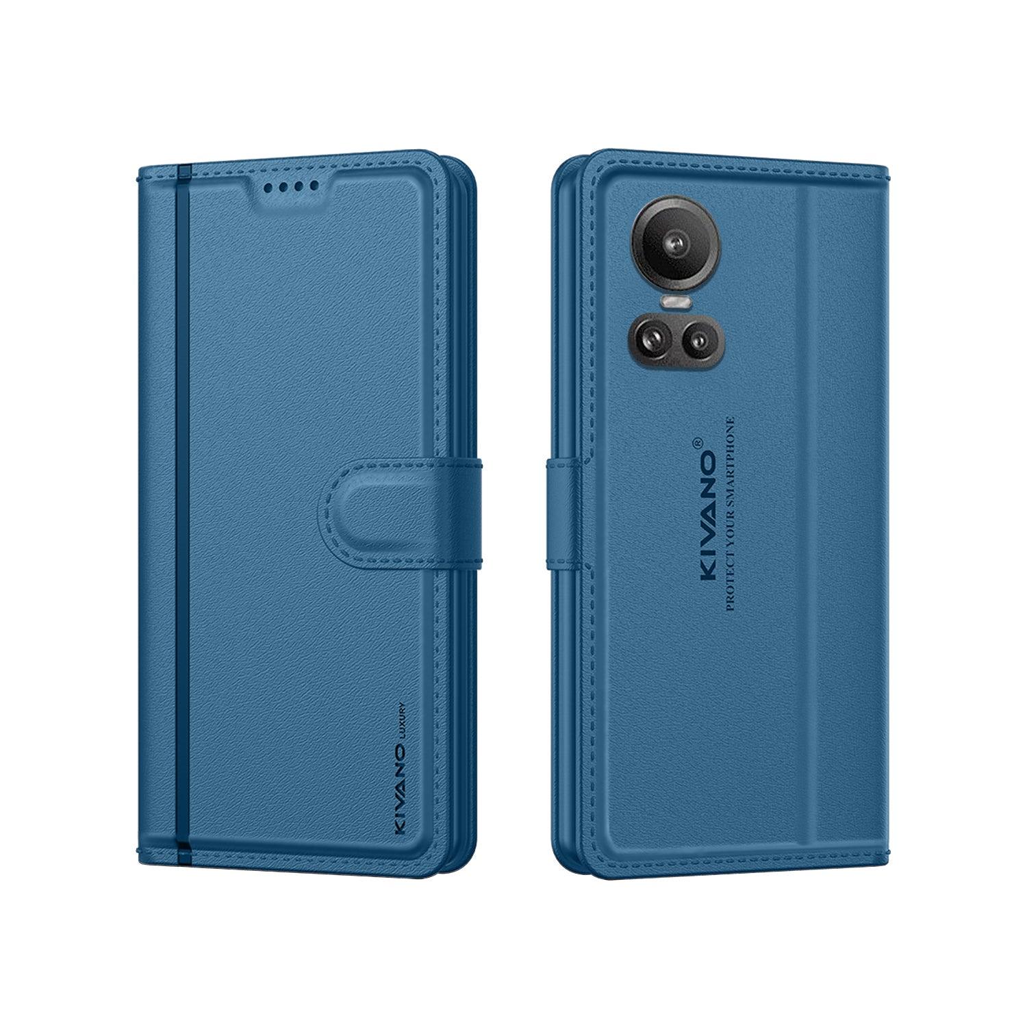 Leather Wallet Case for Oppo Reno 10 Pro 5G / Oppo Reno 10 5G ?Stylish Flip Folio Cover with Card Holder, Stand -KIVANO LUXE - Aibex