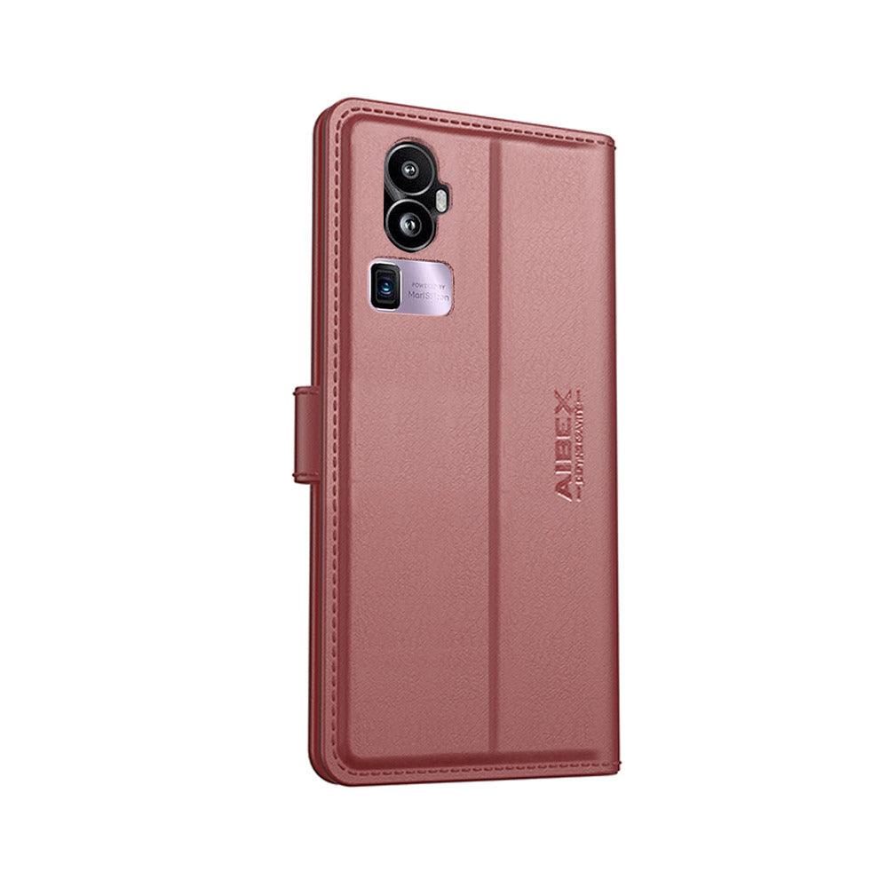 Oppo Reno 10 Pro Plus Aibex PU Leather Flip Cover Foldable Stand & Pocket Magnetic Closure - Aibex