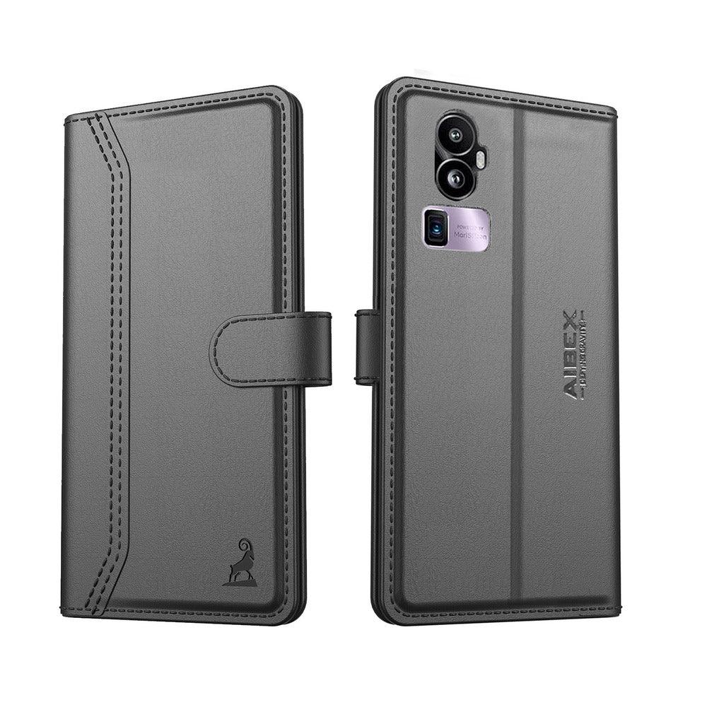 Oppo Reno 10 Pro Plus Aibex PU Leather Flip Cover Foldable Stand & Pocket Magnetic Closure - Aibex