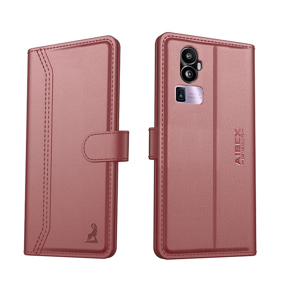 Oppo Reno 10 Pro Plus Aibex PU Leather Flip Cover Foldable Stand & Pocket Magnetic Closure - Aibex