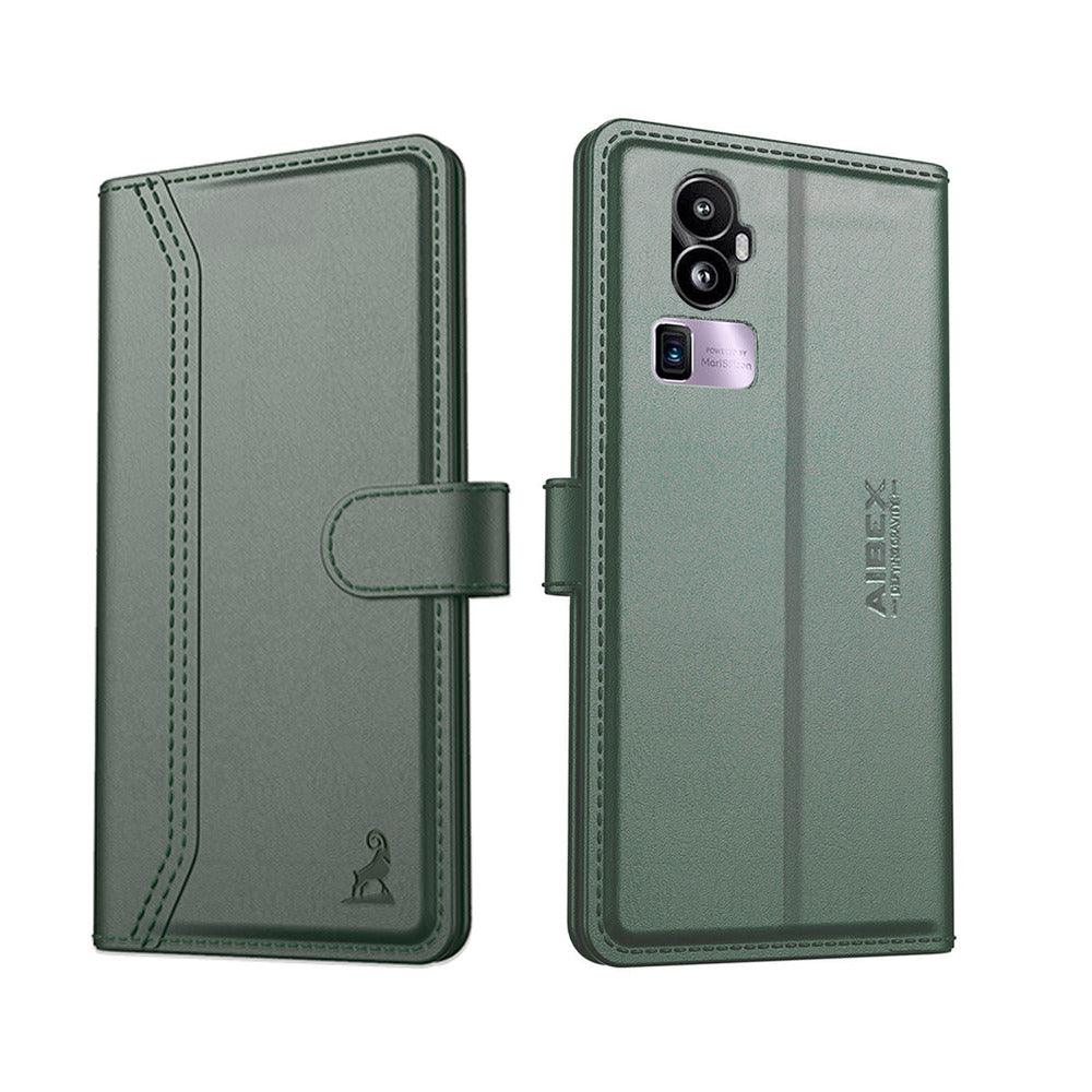 Oppo Reno 10 Pro Plus Aibex PU Leather Flip Cover Foldable Stand & Pocket Magnetic Closure - Aibex