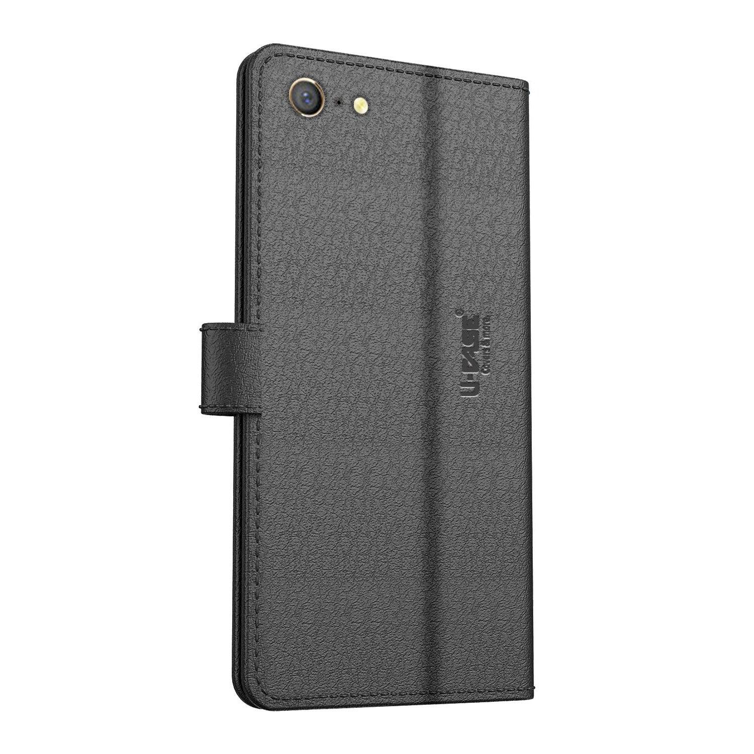 U-CASE Flip Cover for Oppo A71 Vegan Foldable Stand & Pocket Magnetic Closure - Aibex
