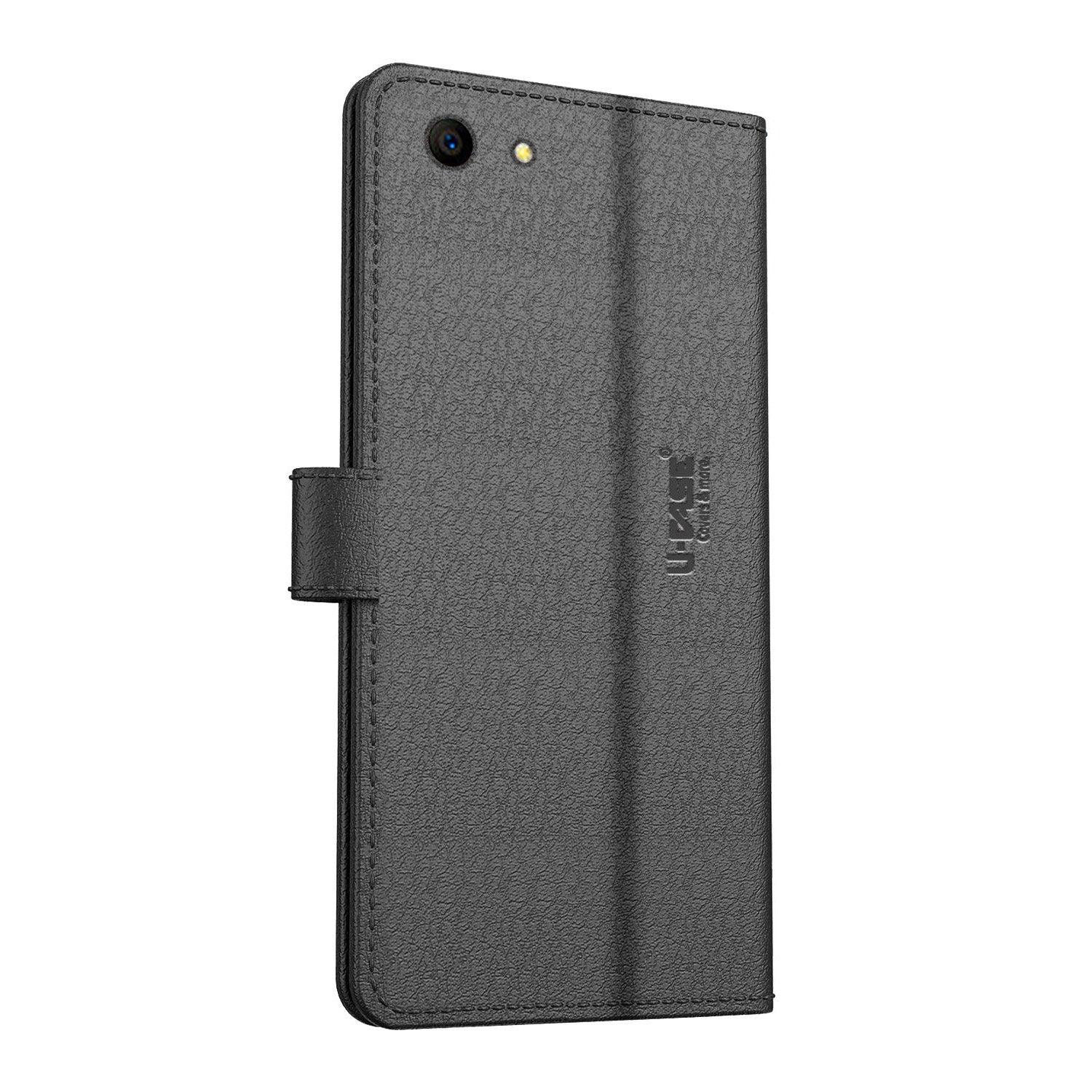 U-CASE Flip Cover for Oppo A83 Vegan Foldable Stand & Pocket Magnetic Closure - Aibex