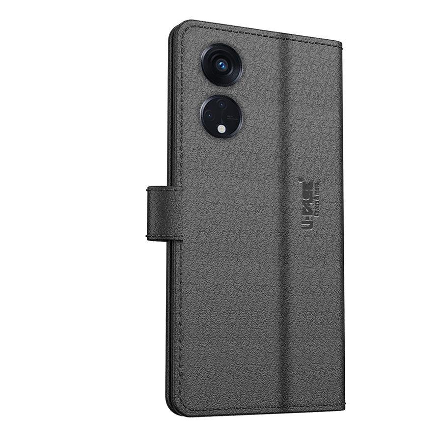 U-CASE Flip Cover for Oppo Reno 8T 5G Vegan Foldable Stand & Pocket Magnetic Closure - Aibex
