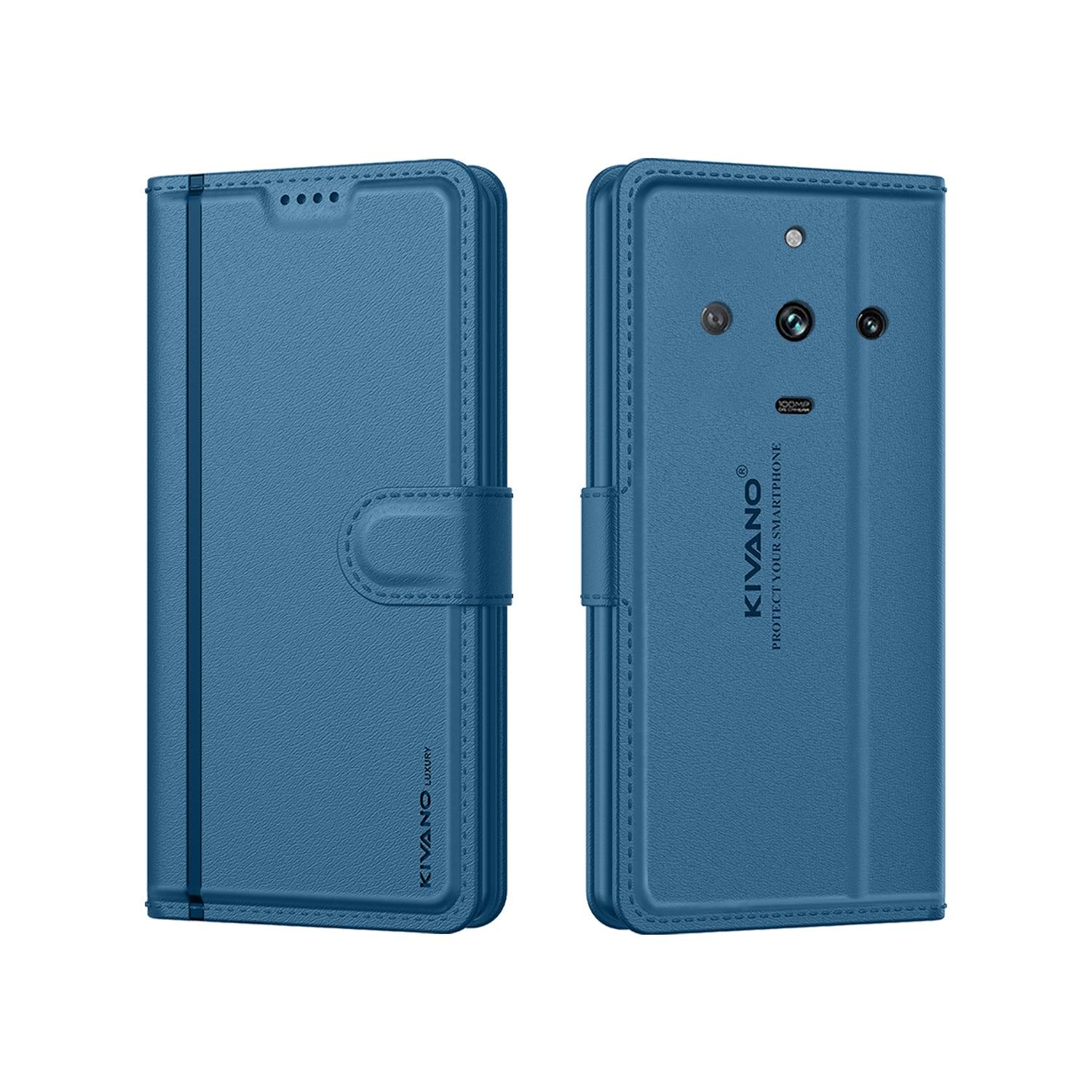 Leather Wallet Case for Realme 11 Pro 5G / Realme Narzo 60 Pro 5G / Realme 11 Pro Plus 5G ?Stylish Flip Folio Cover with Card Holder, Stand -KIVANO LUXE - Aibex