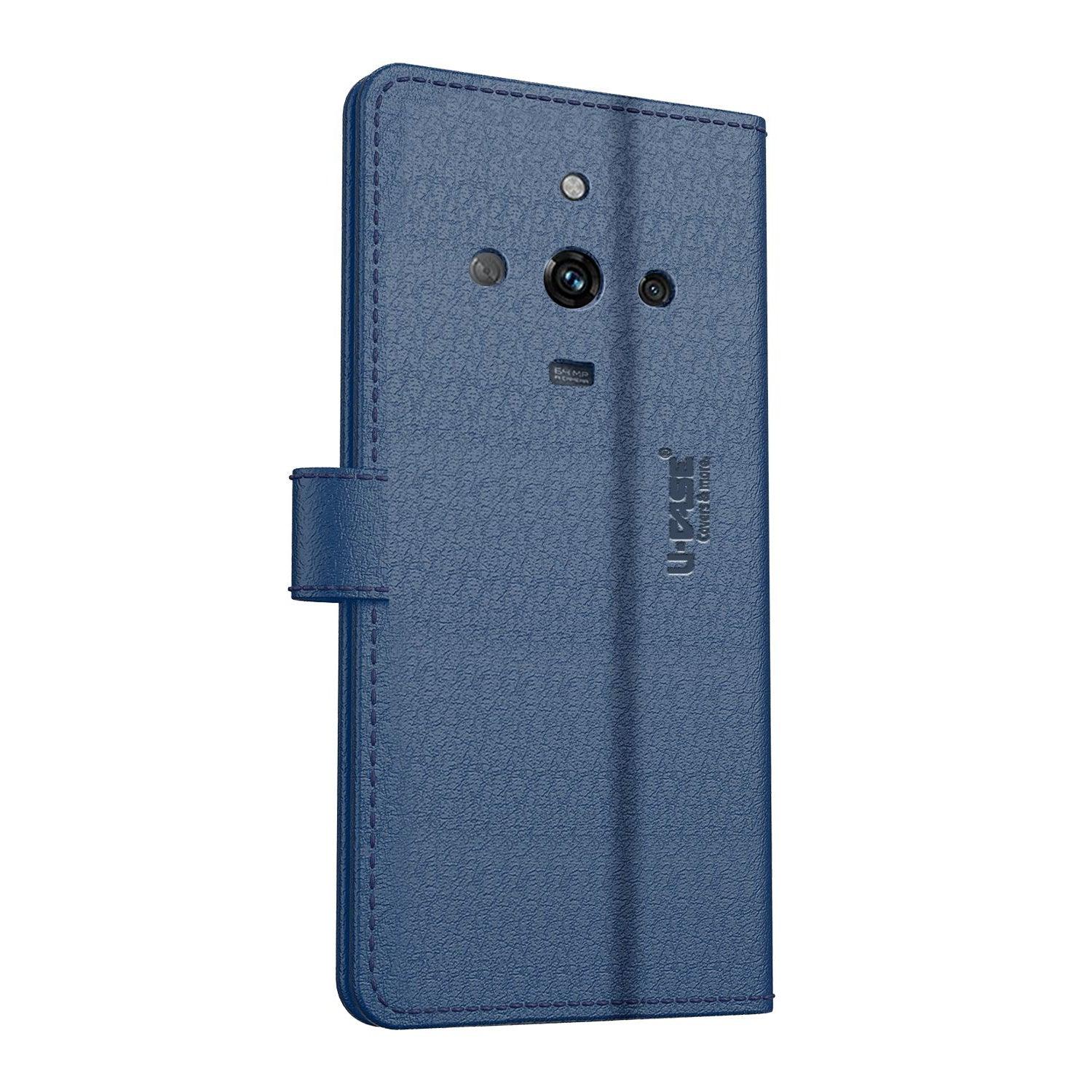 U-CASE Flip Cover for Realme Narzo 60 5G Vegan Foldable Stand & Pocket Magnetic Closure - Aibex