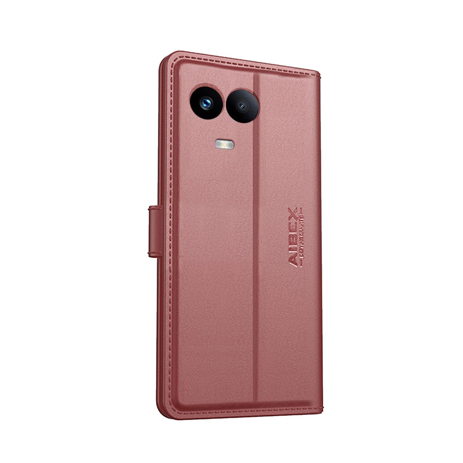 Realme C67 5G / Realme 60x 5G / Realme 11 5G / Realme 11X 5G Aibex PU Leather Flip Cover Foldable Stand - Aibex